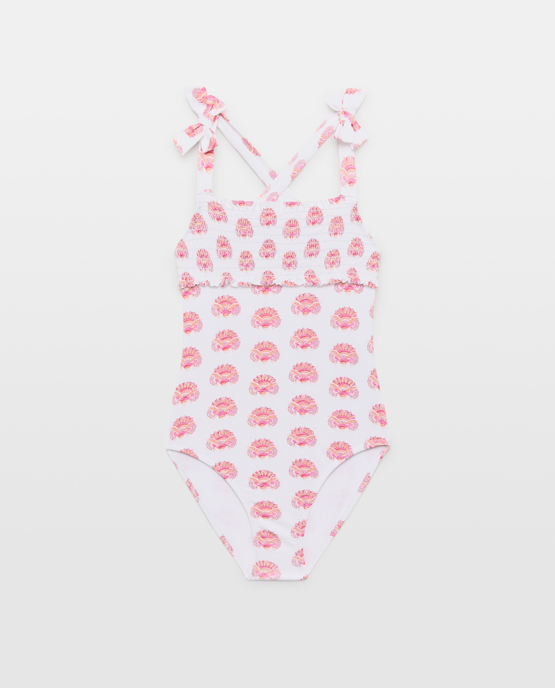 Imagen 0 de Bañador niña smock y lazos sello