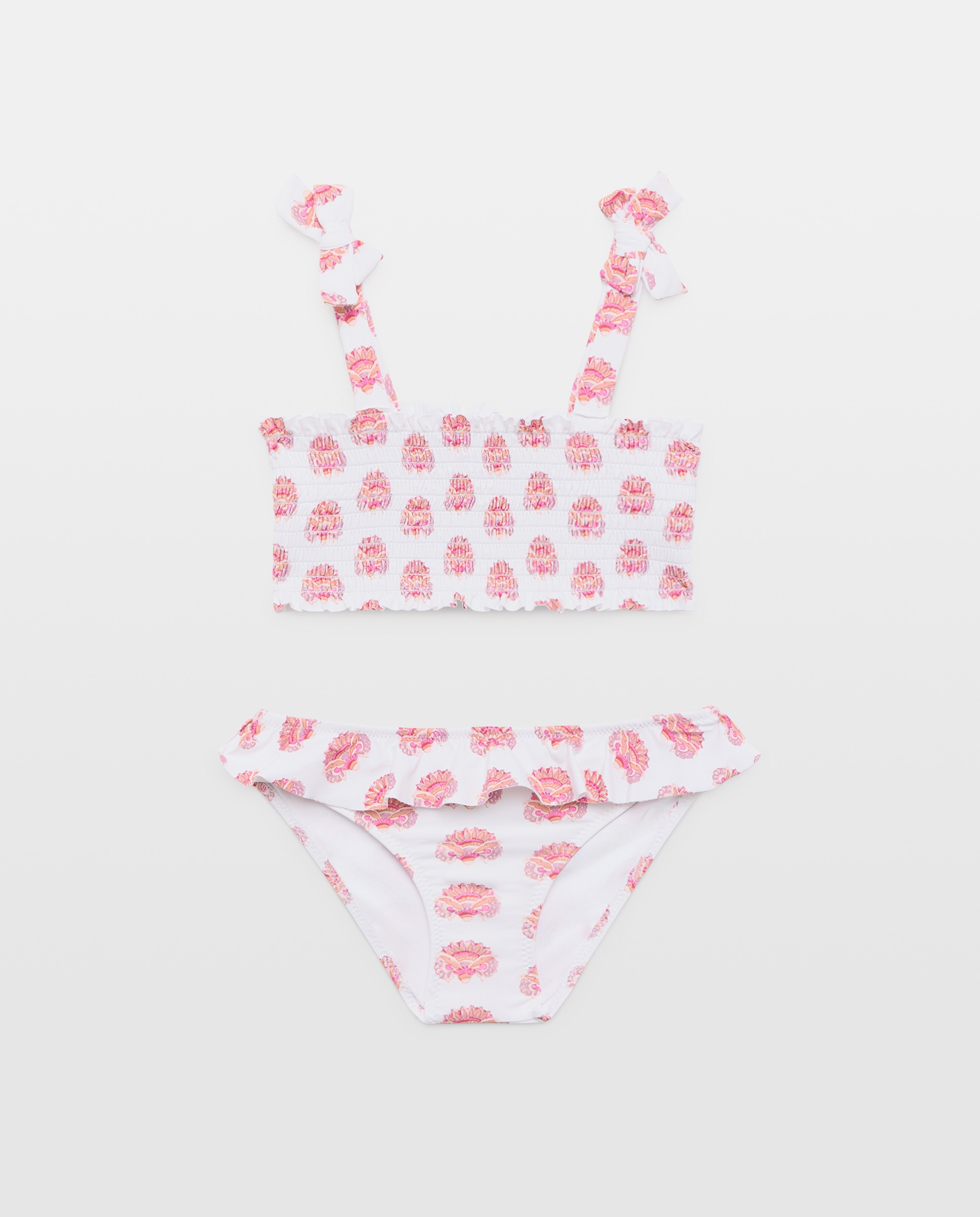 Imagen 0 de Bikini niña smock y lazos sello