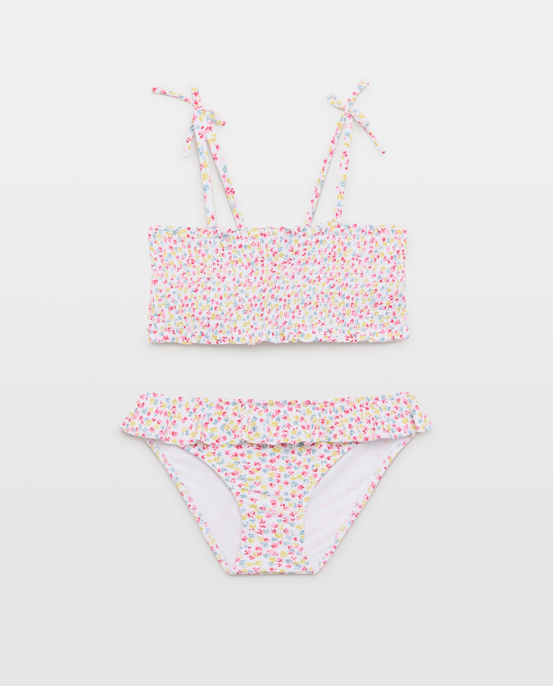 Imagen 0 de Bikini niña smock y lazos flores