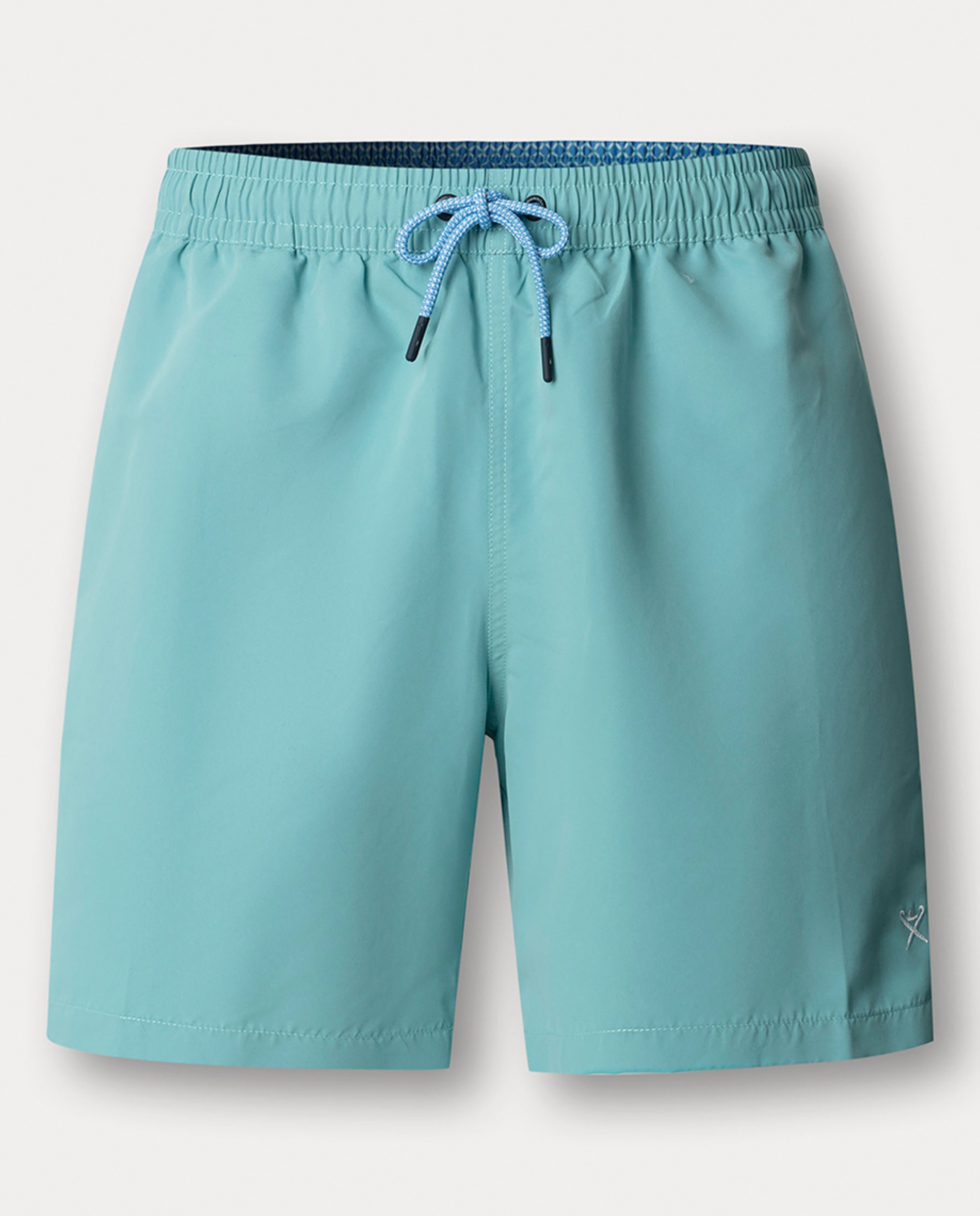 Imagem 0 de Calções de Banho Lisos com Logótipo Bordado