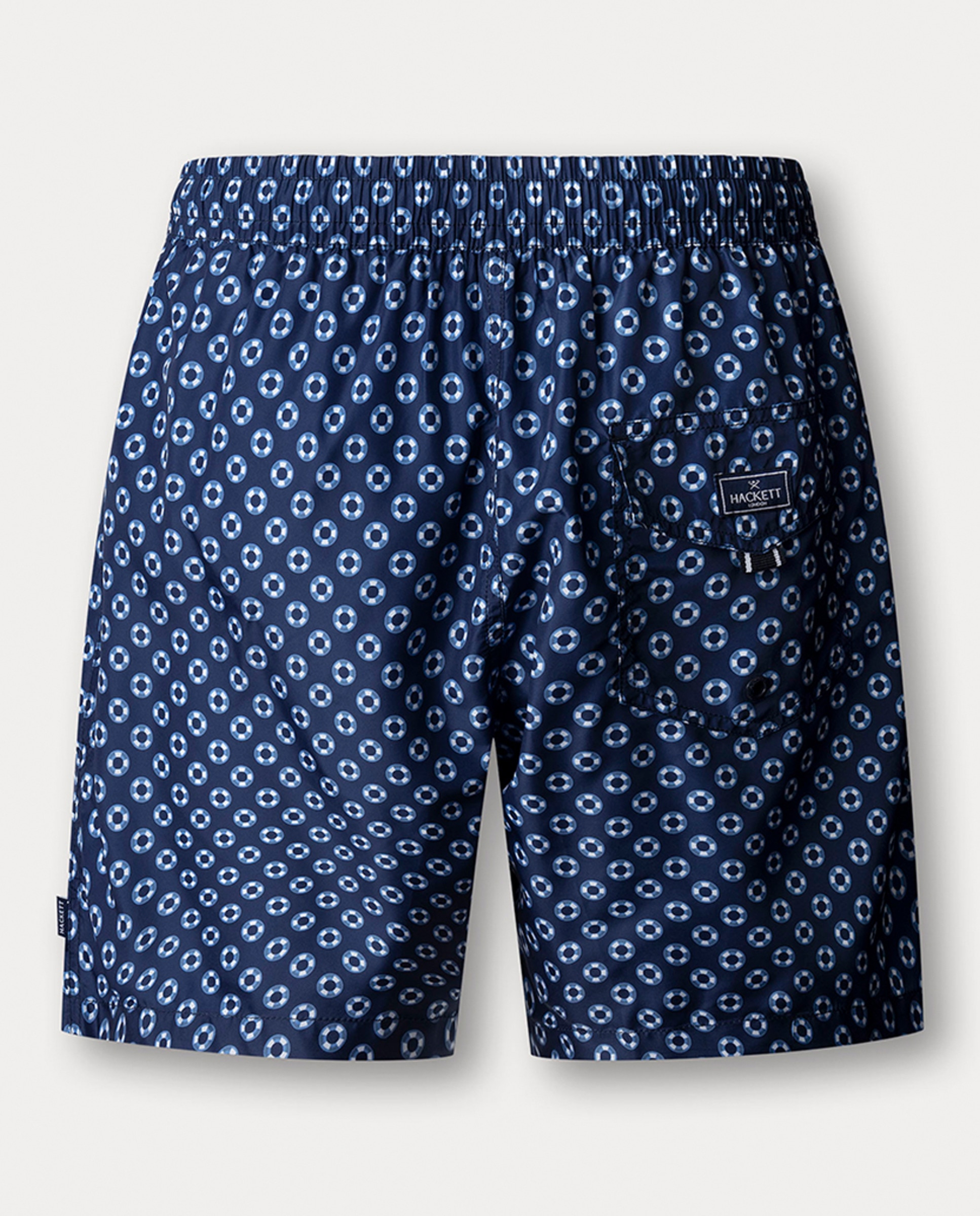 Calções de Banho com Estampado de Boias Azul-marinho-2