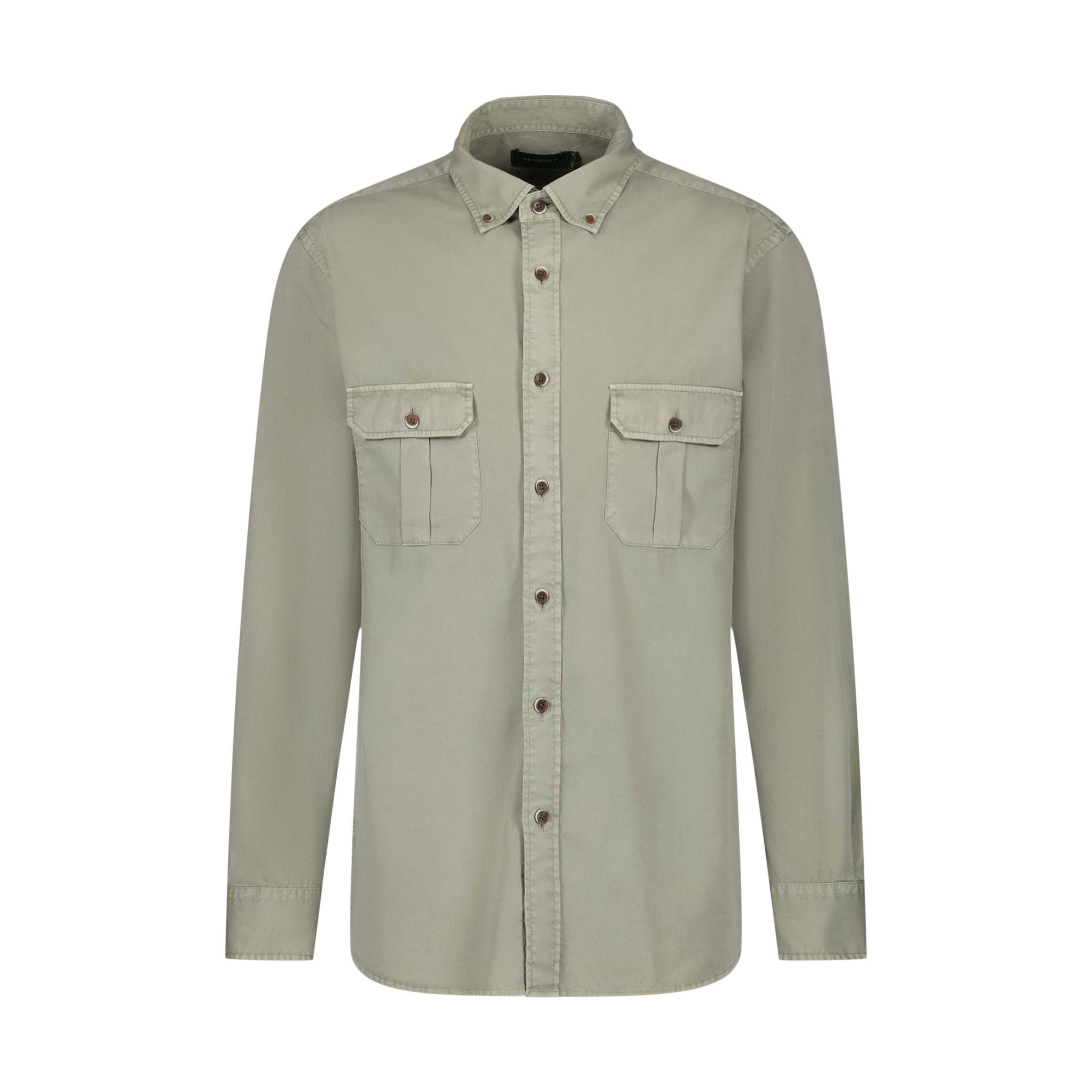 Camisa Estilo Safari de Homem Verde-5