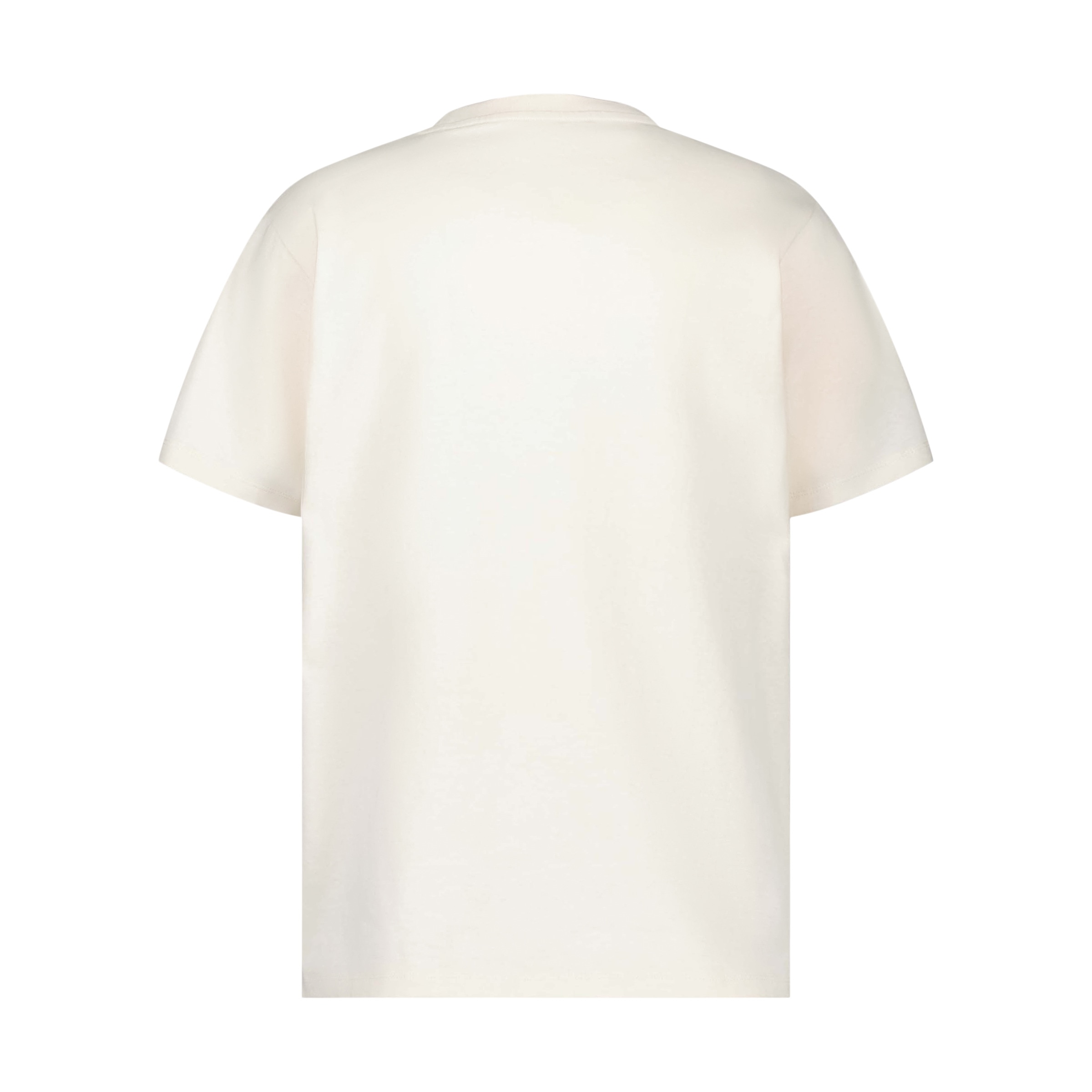 T-shirt de Algodão Estampada de Homem Bege-claro-6