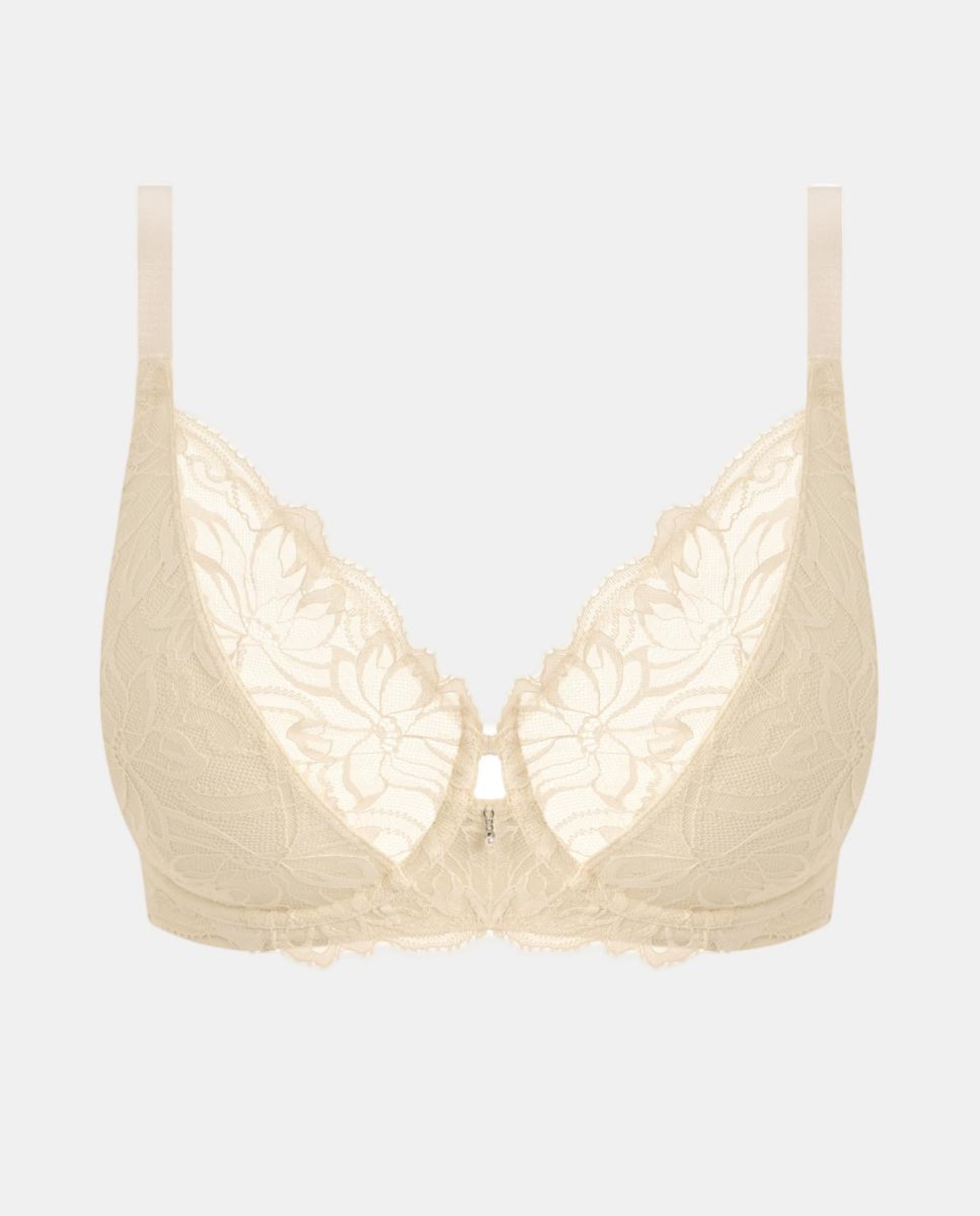 Soutien de Aro com Renda Floral Plana Natural-4