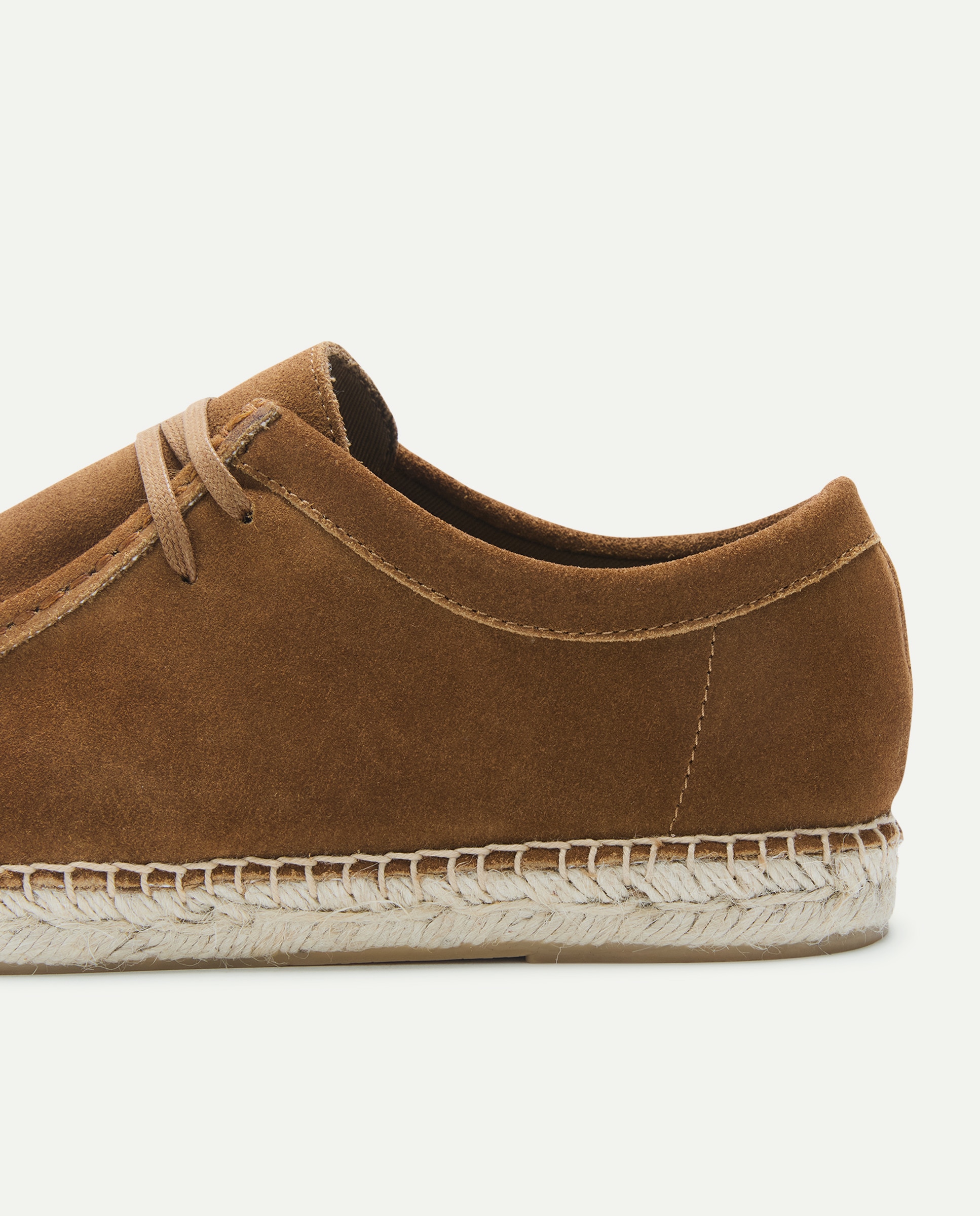 Wallaby cordones de hombre de serraje con piso de yute 730 Camel-5