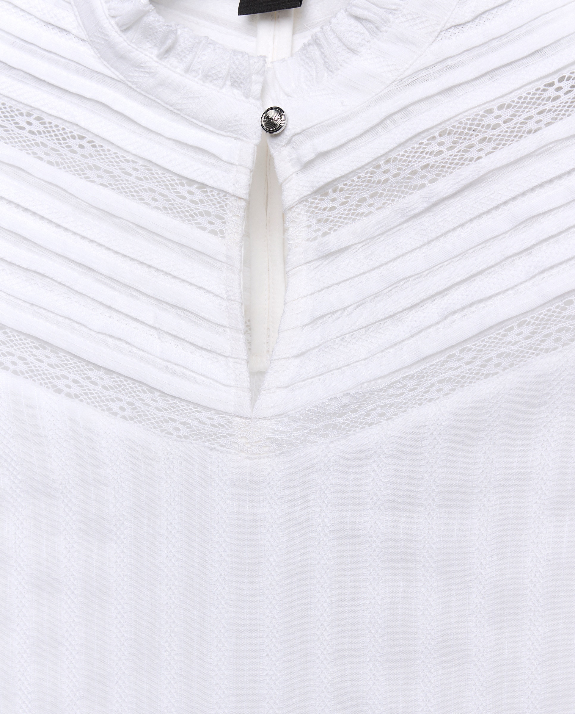 Camisa Regular com Manga Comprida. Branco-4