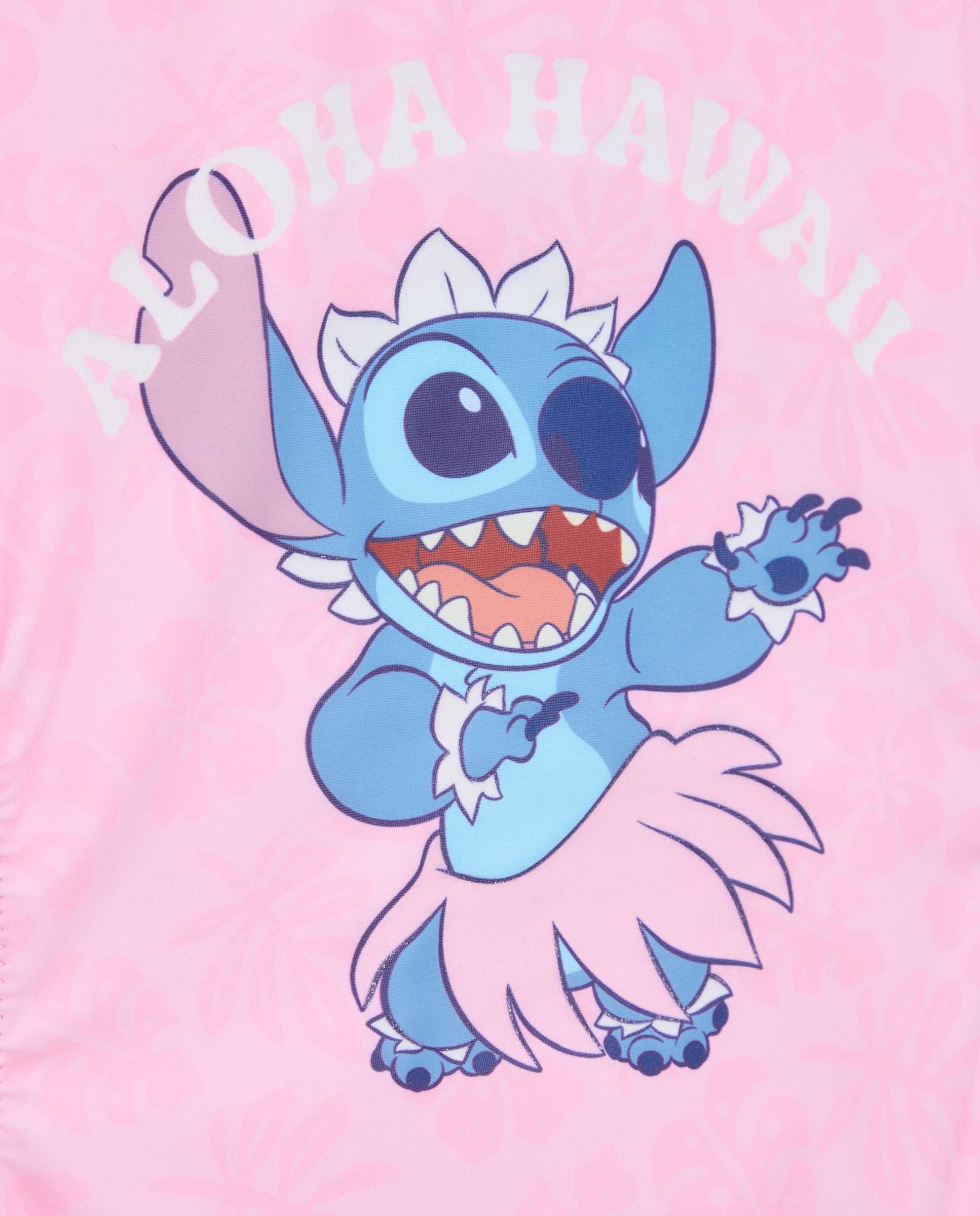 Fato de Banho da Licença Stitch Rosa-5