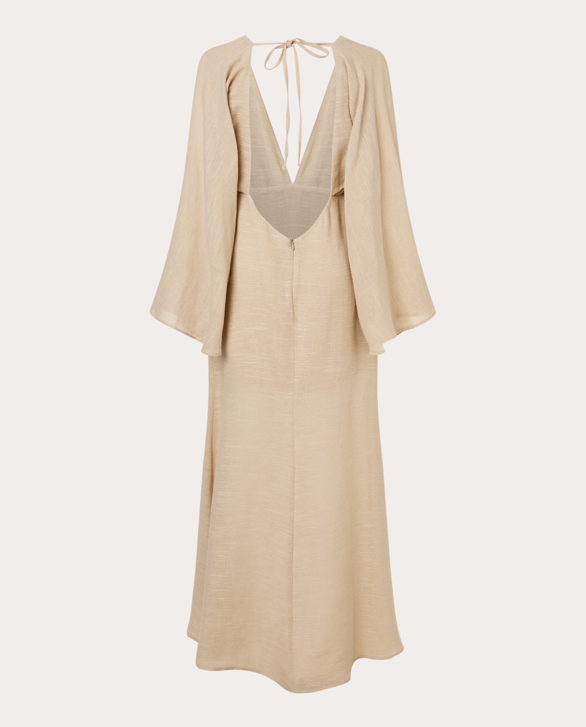 Vestido Comprido Selene Bege-2
