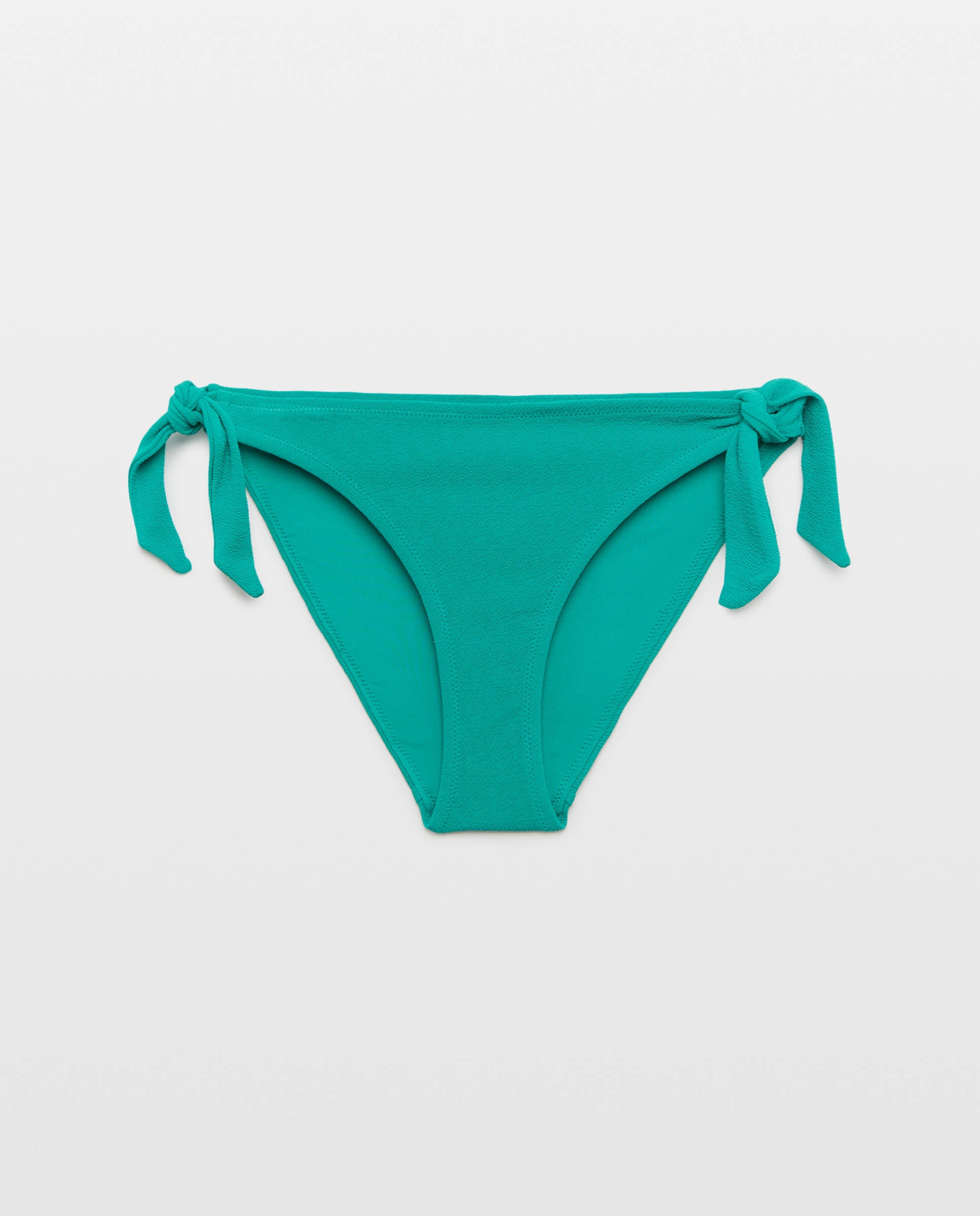 Cueca de biquíni com laços 530 Verde Escuro-4