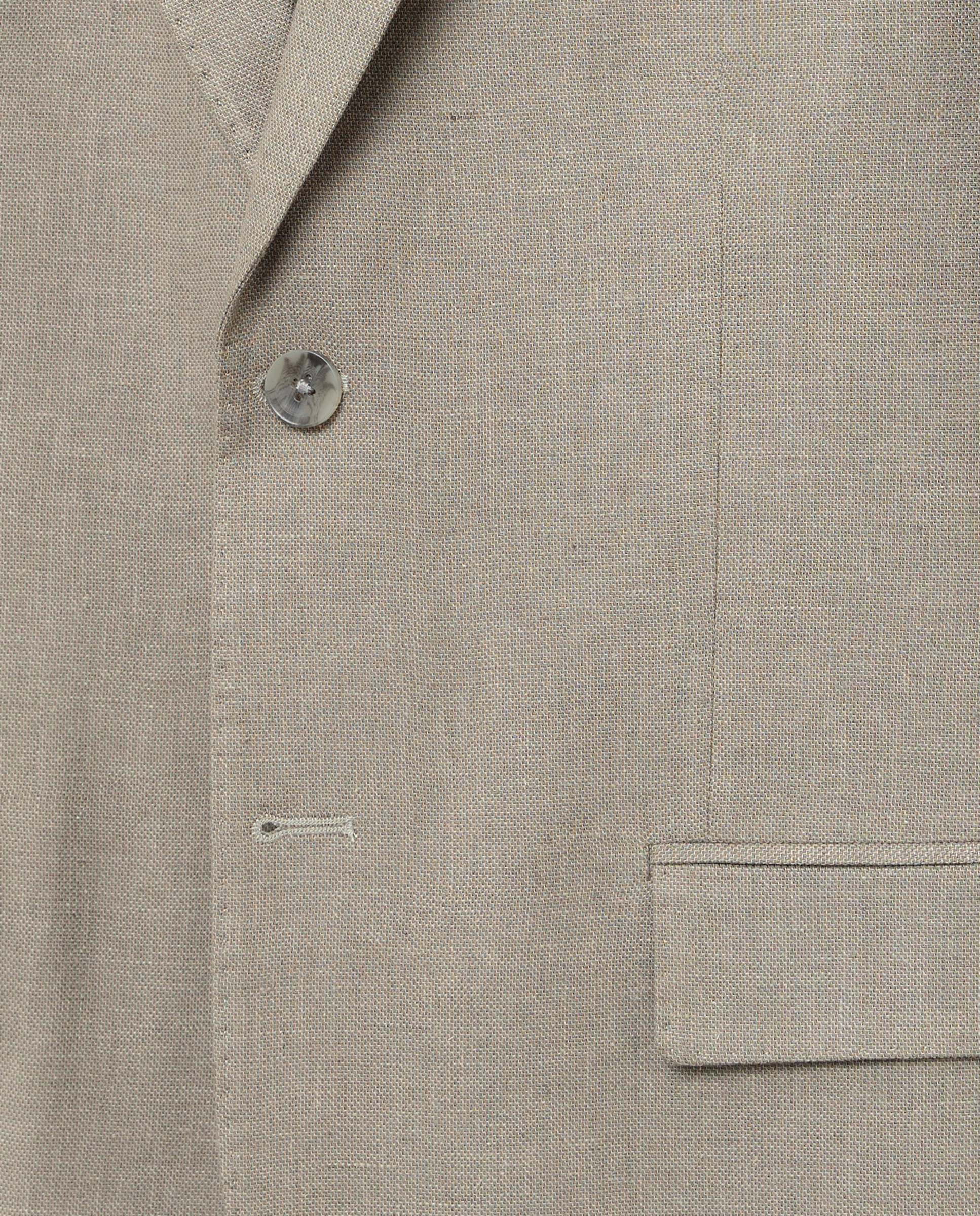 Casaco de Linho Liso Verde-5