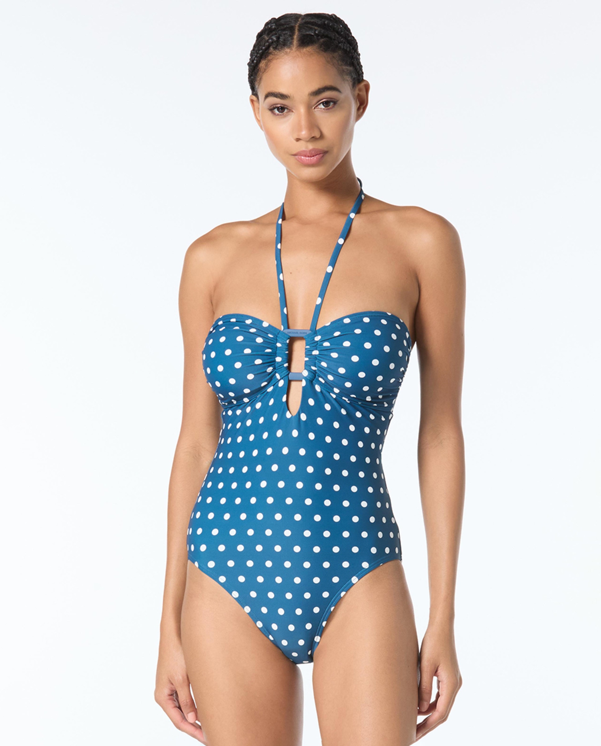 Imagem 0 de Fato de Banho com Decote Caicai, Estampado às Bolinhas e Foam Amovível