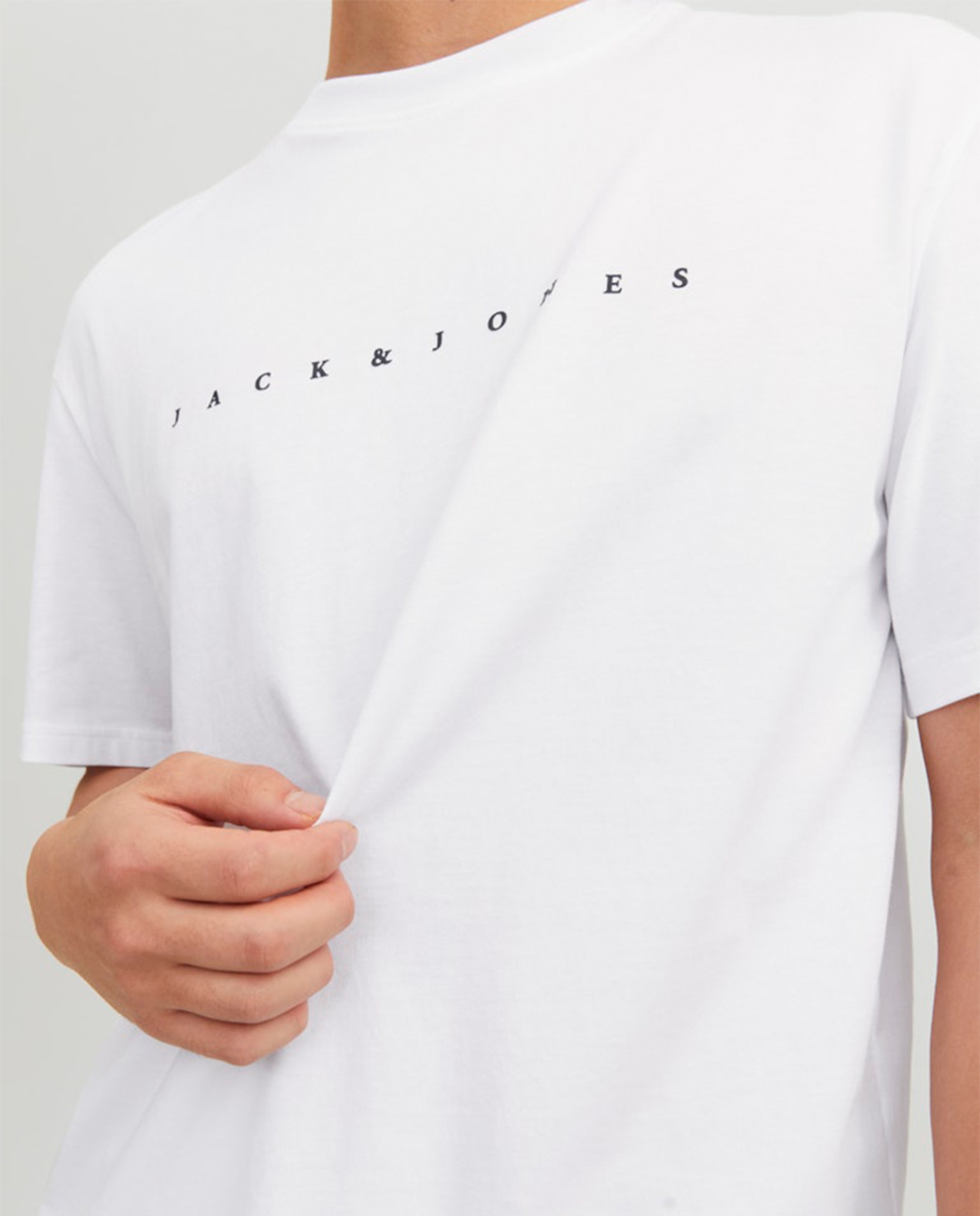 T-shirt com manga curta Branco-3