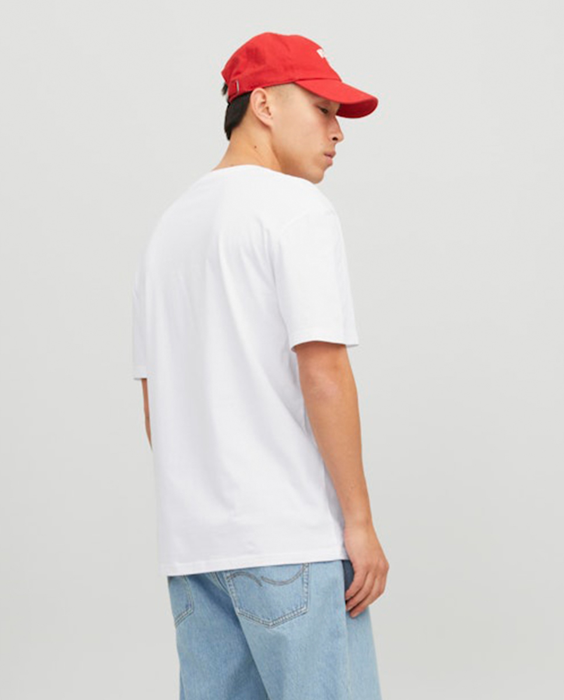 T-shirt com manga curta Branco-2