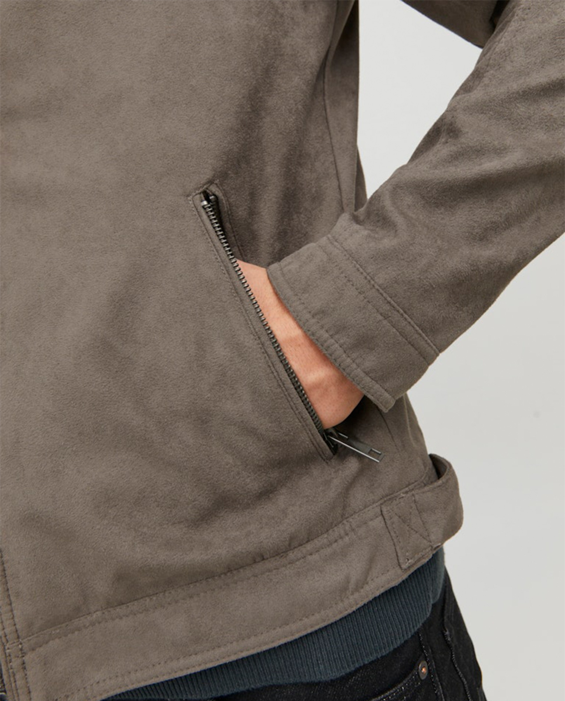 Casaco masculino Jack & Jones preto Taupe-5