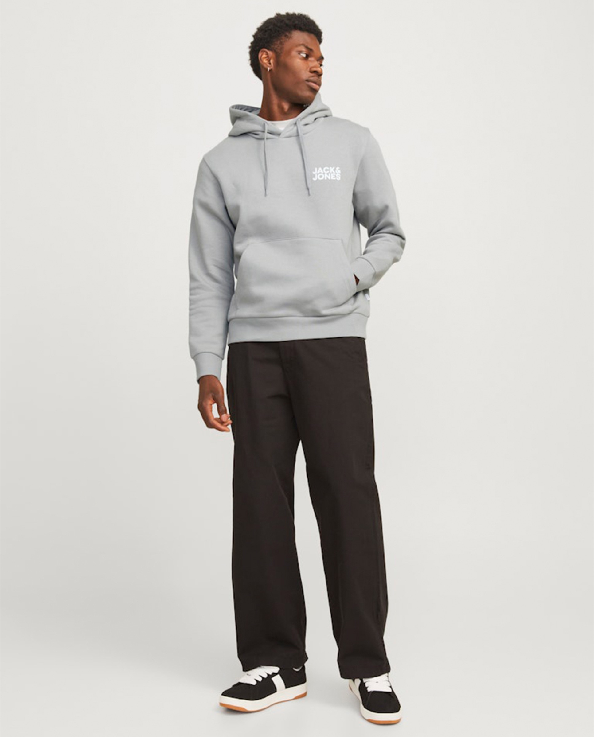 Sweatshirt com capuz Cinzento-7