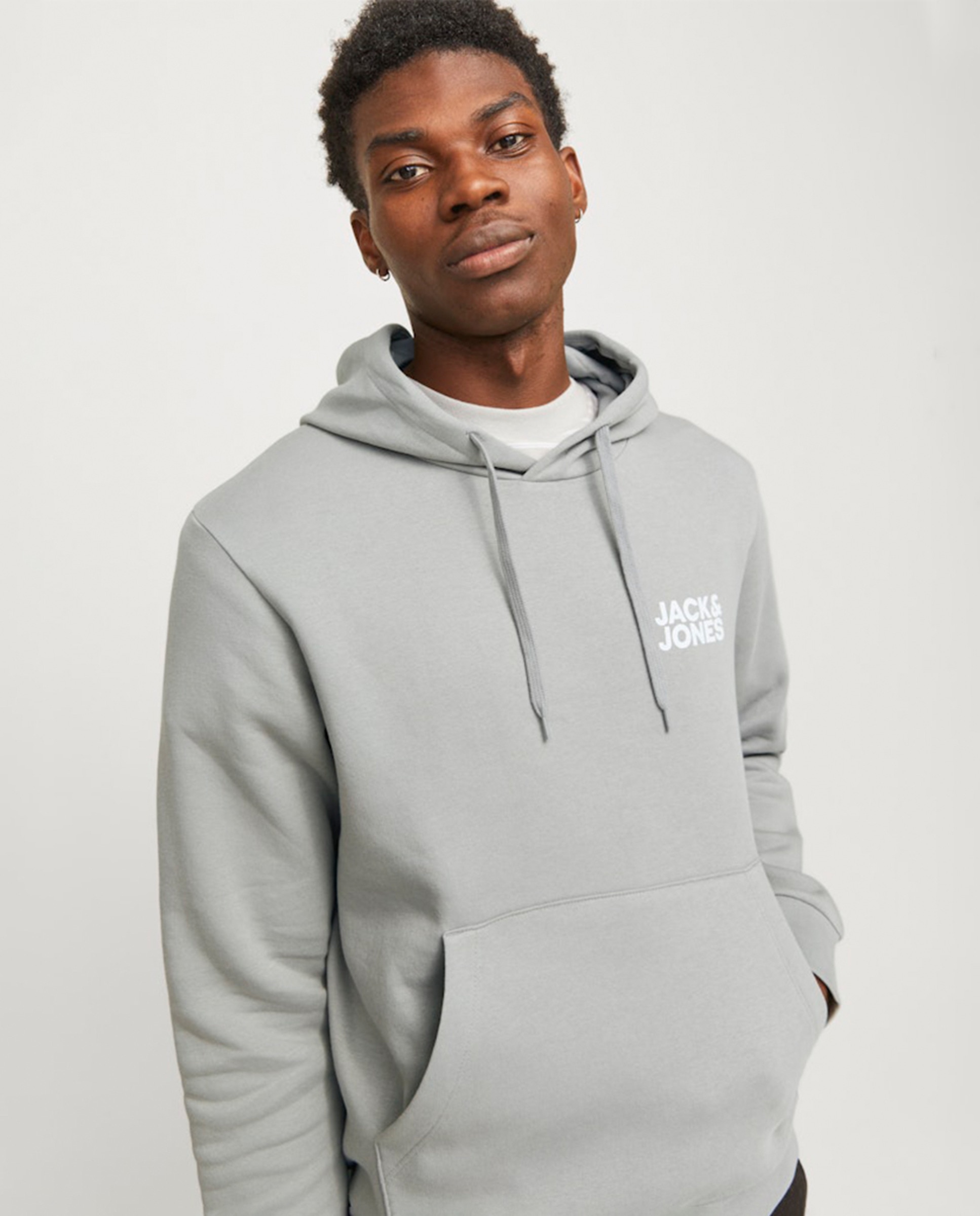 Sweatshirt com capuz Cinzento-3