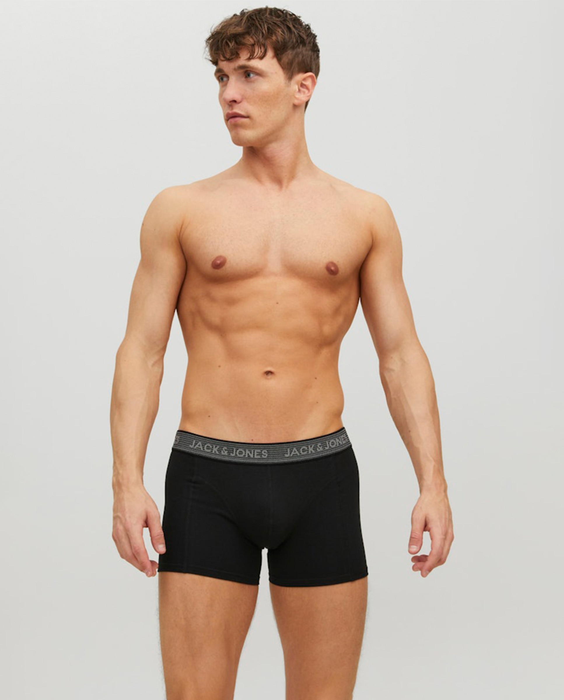 Pack de 3 Boxers de Algodão Preto-4