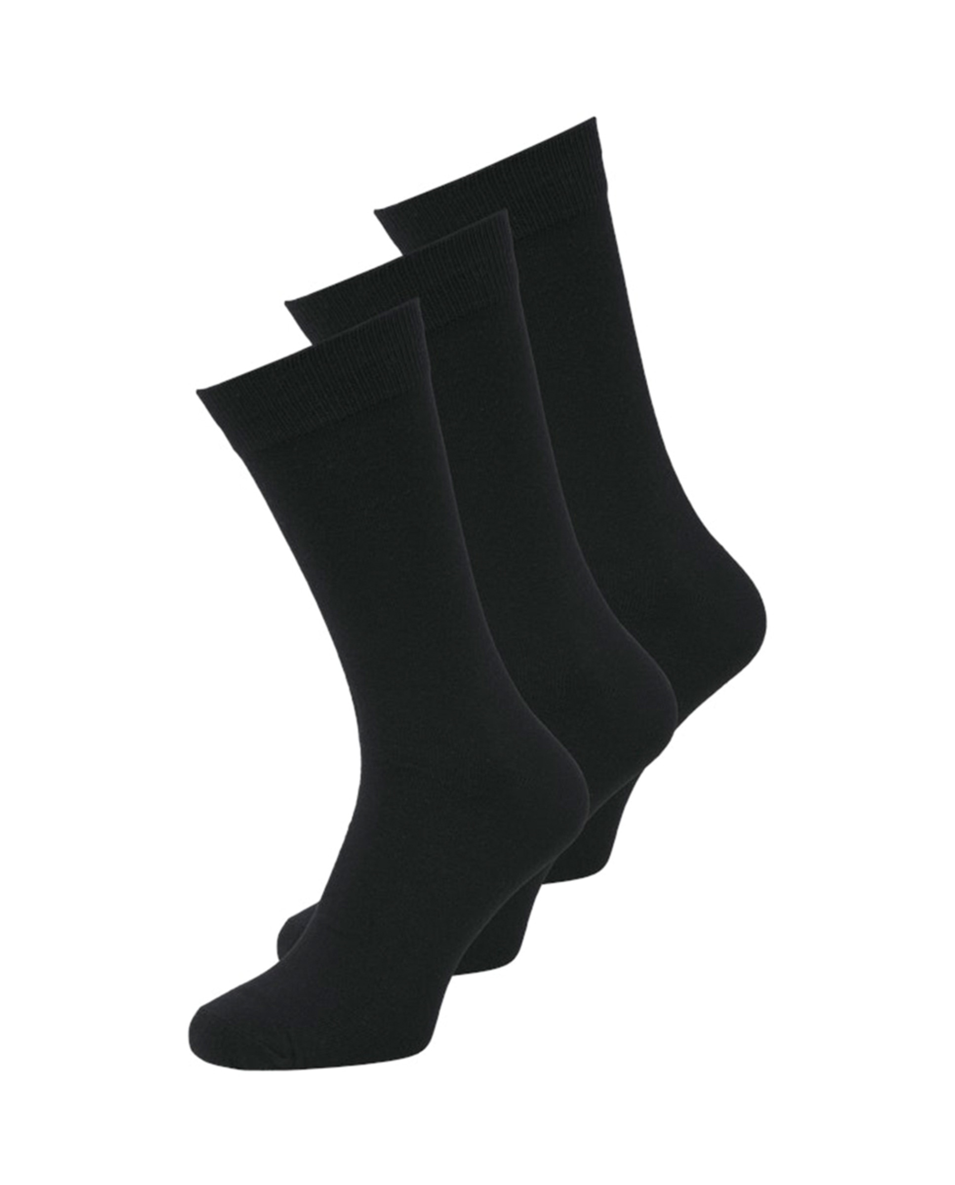 Calcetin de entrenamiento caña alta pack de tres pares - Jack & Jones - Negro Negro-1