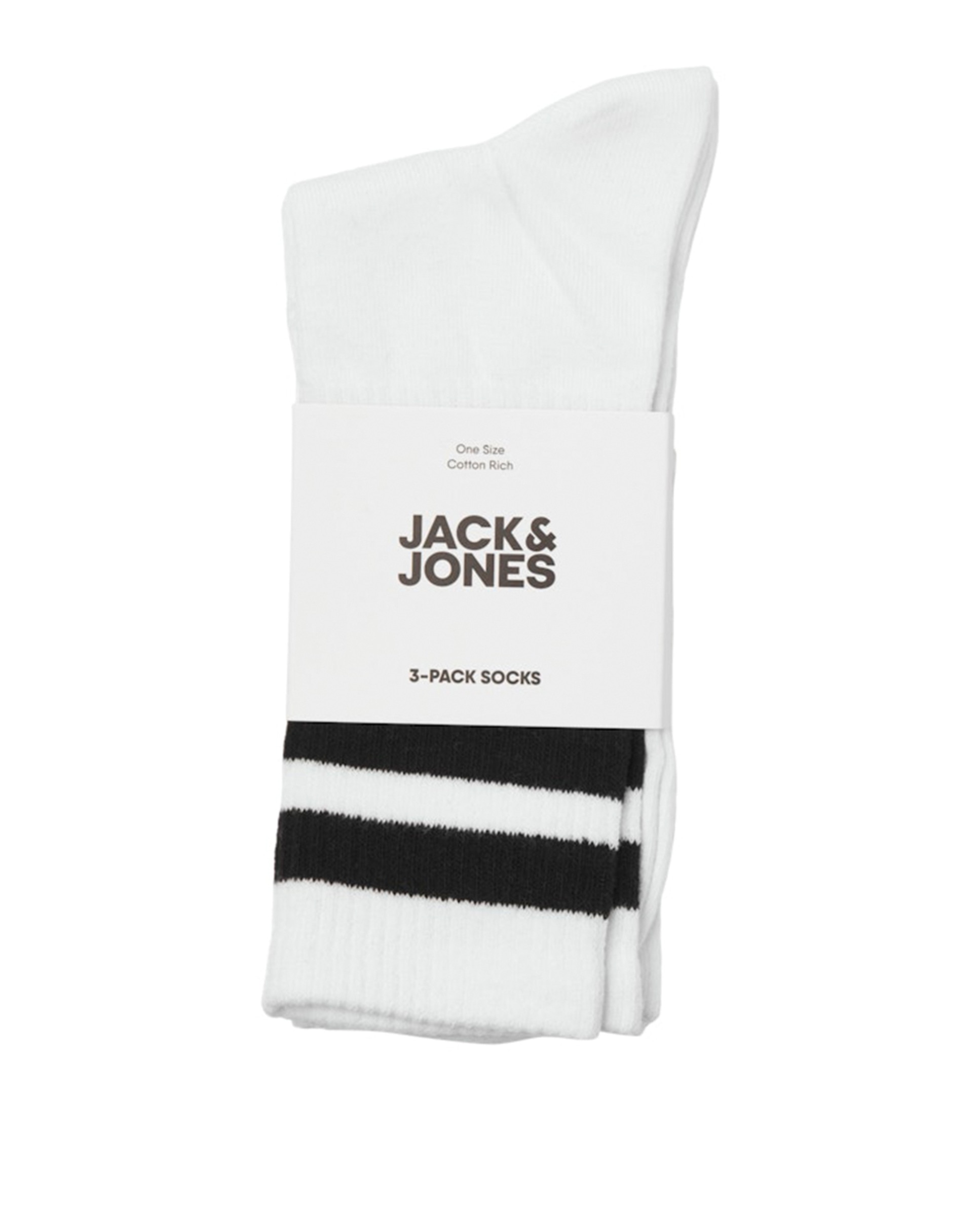 Pack de Três Pares de Meias Desportivas Branco-3