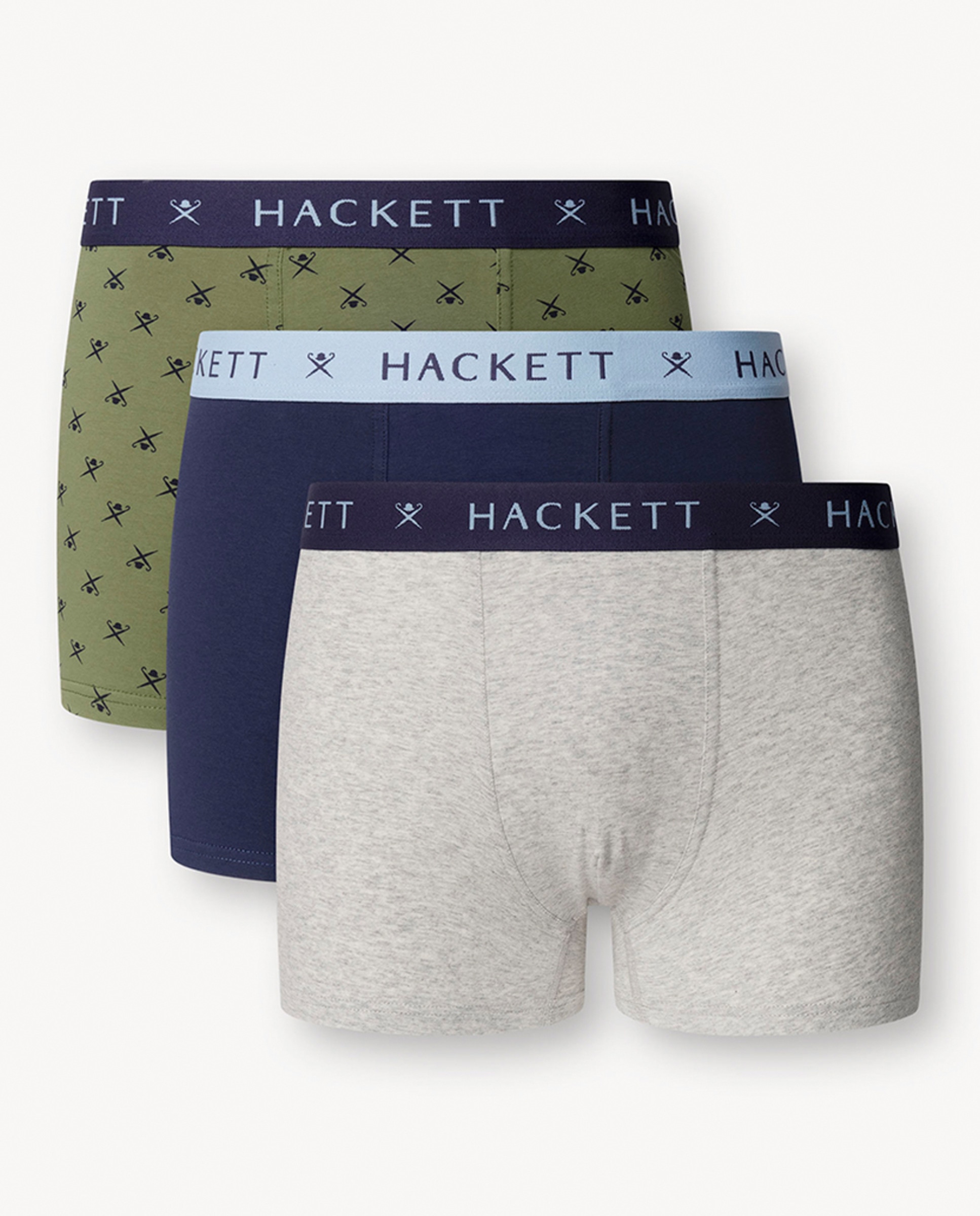 Imagem 0 de Pack de Três Boxers de Malha Combinados