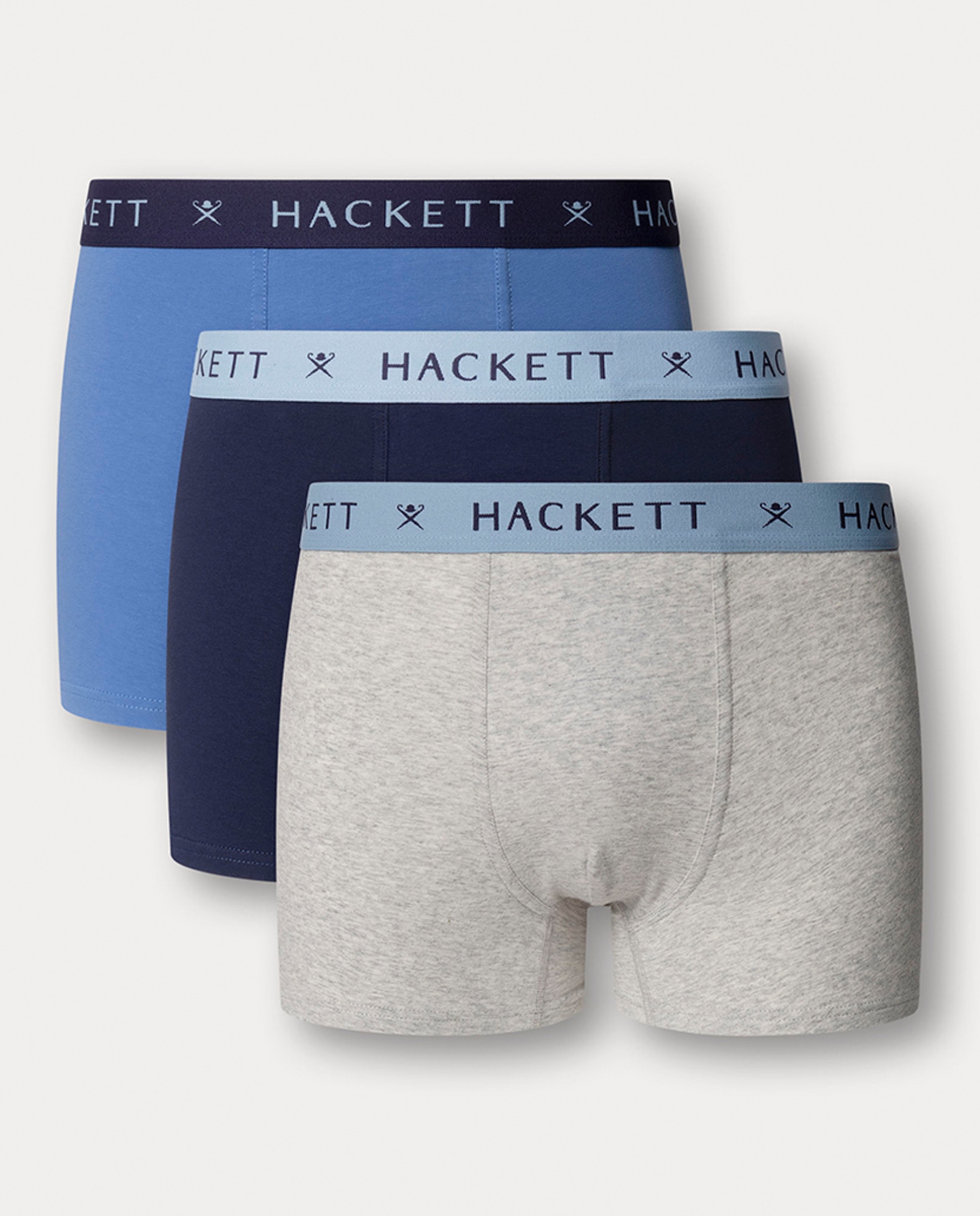 Imagem 0 de Pack de Três Boxers de Malha Combinados