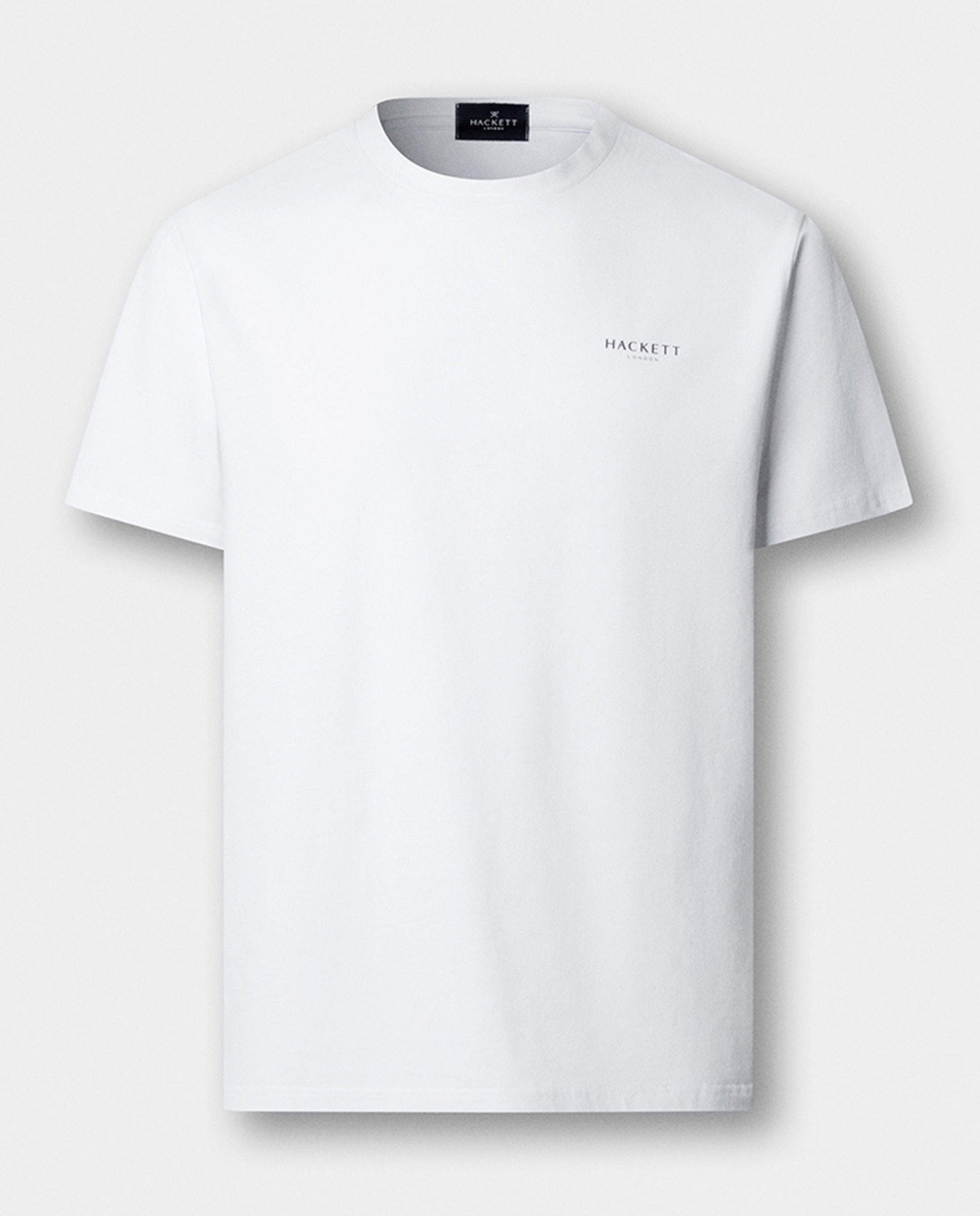 T-shirt de Manga Curta em Algodão com Logótipo da Marca no Peito Branco-6