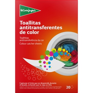 toallitas anti-transferencia de color caja 20 unidades - El Corte Ingles