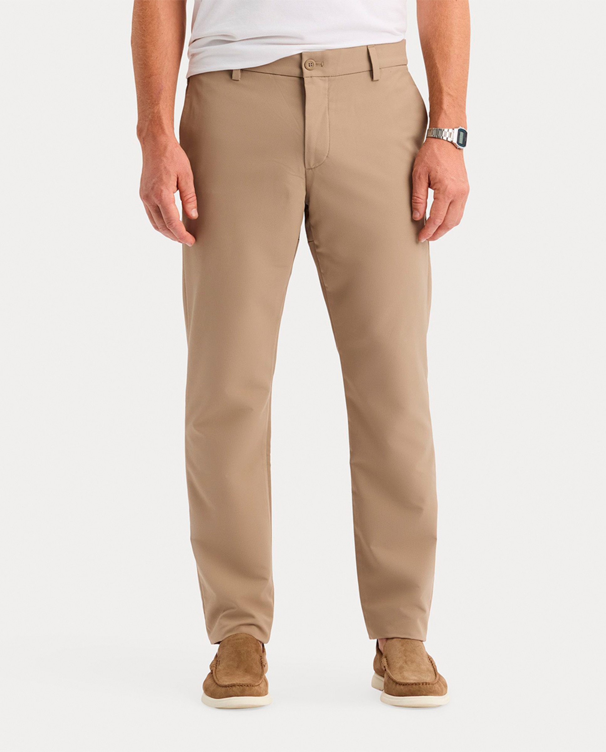 Imagem 0 de Calças Chino de Tecido Leve e Corte Slim