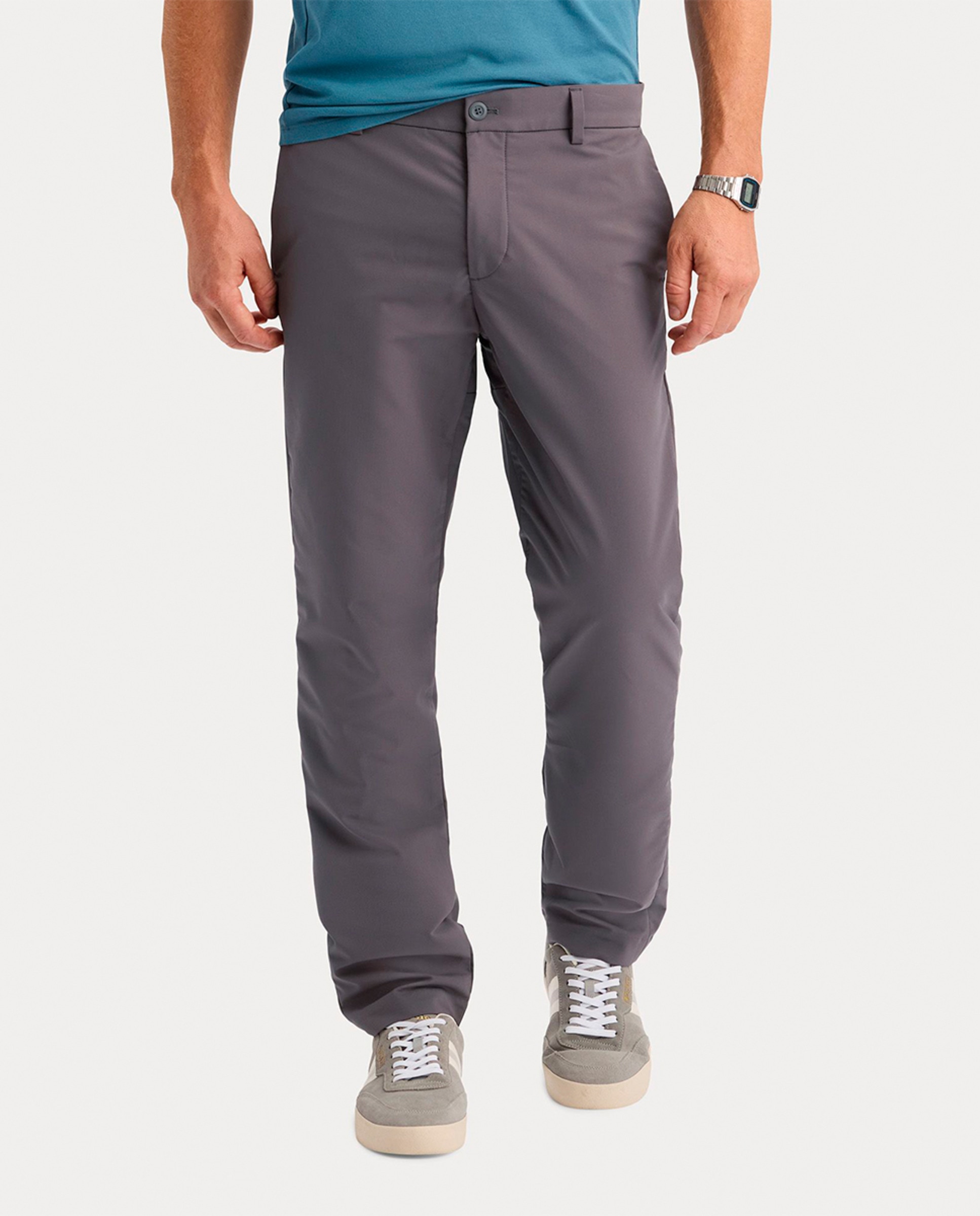 Imagen 0 de Pantalón de hombre chino tejido ligero y corte slim