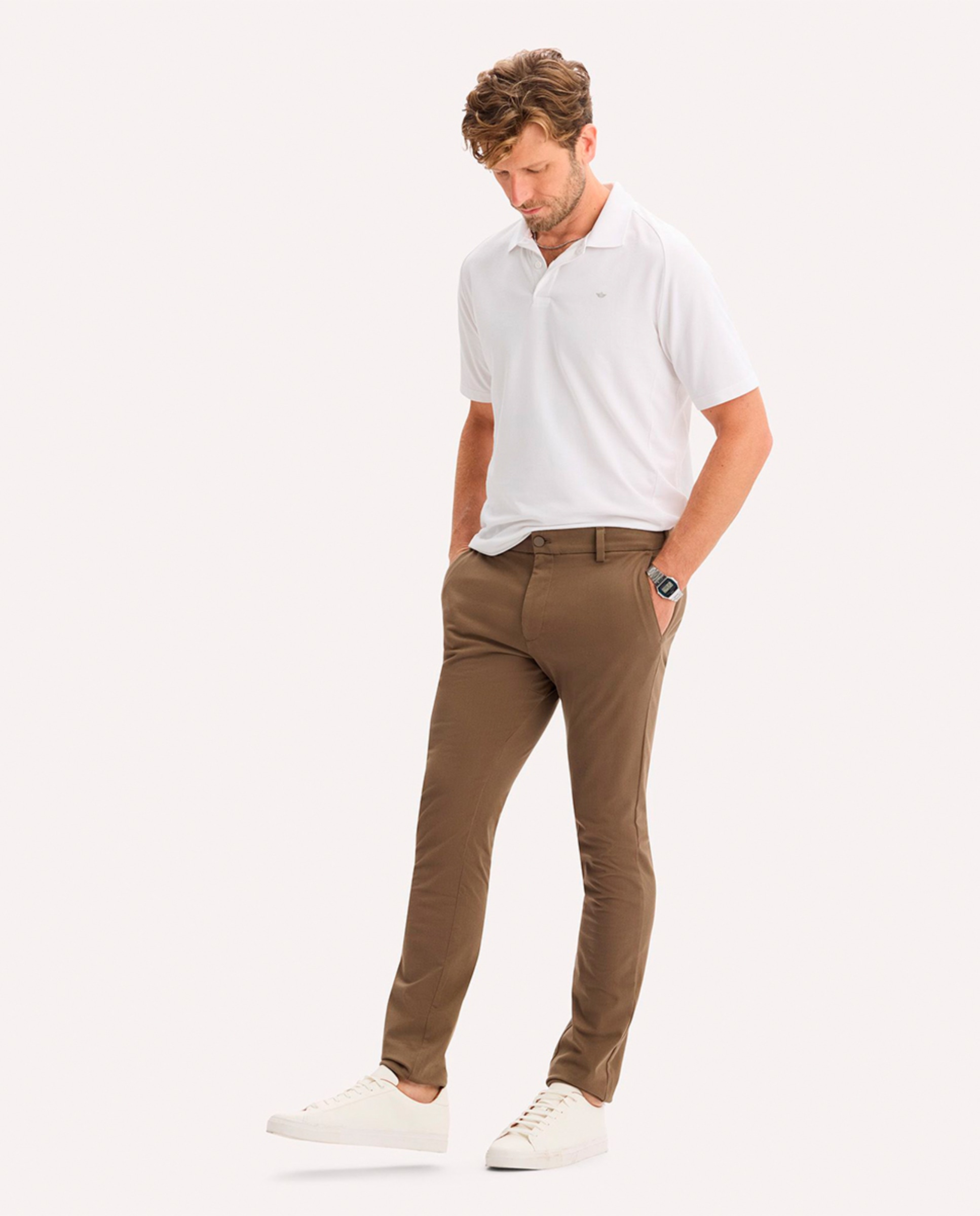 Imagem 0 de Calças Chino com Elasticidade Superior