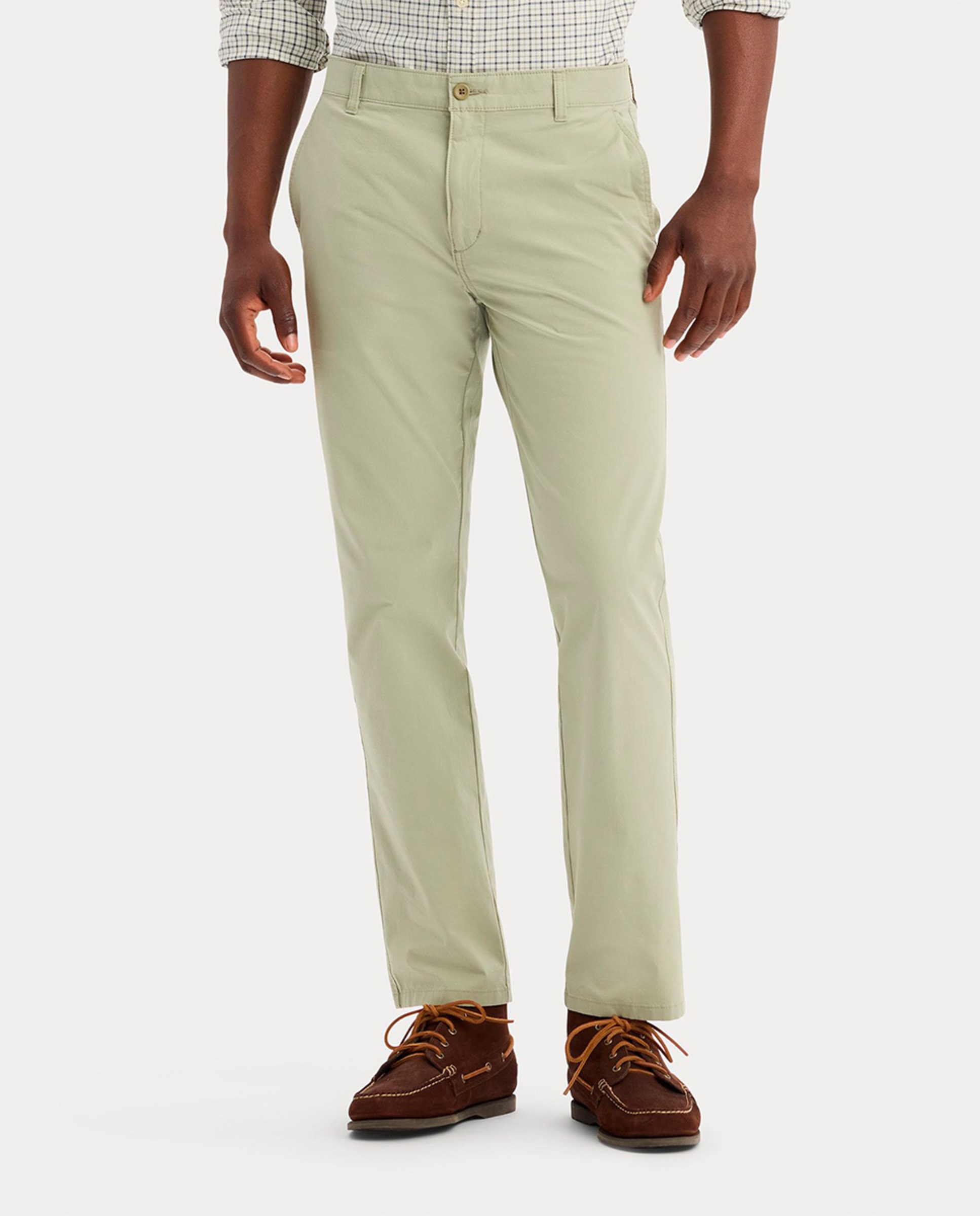 Imagem 0 de Calças Chino Casual de Corte Slim