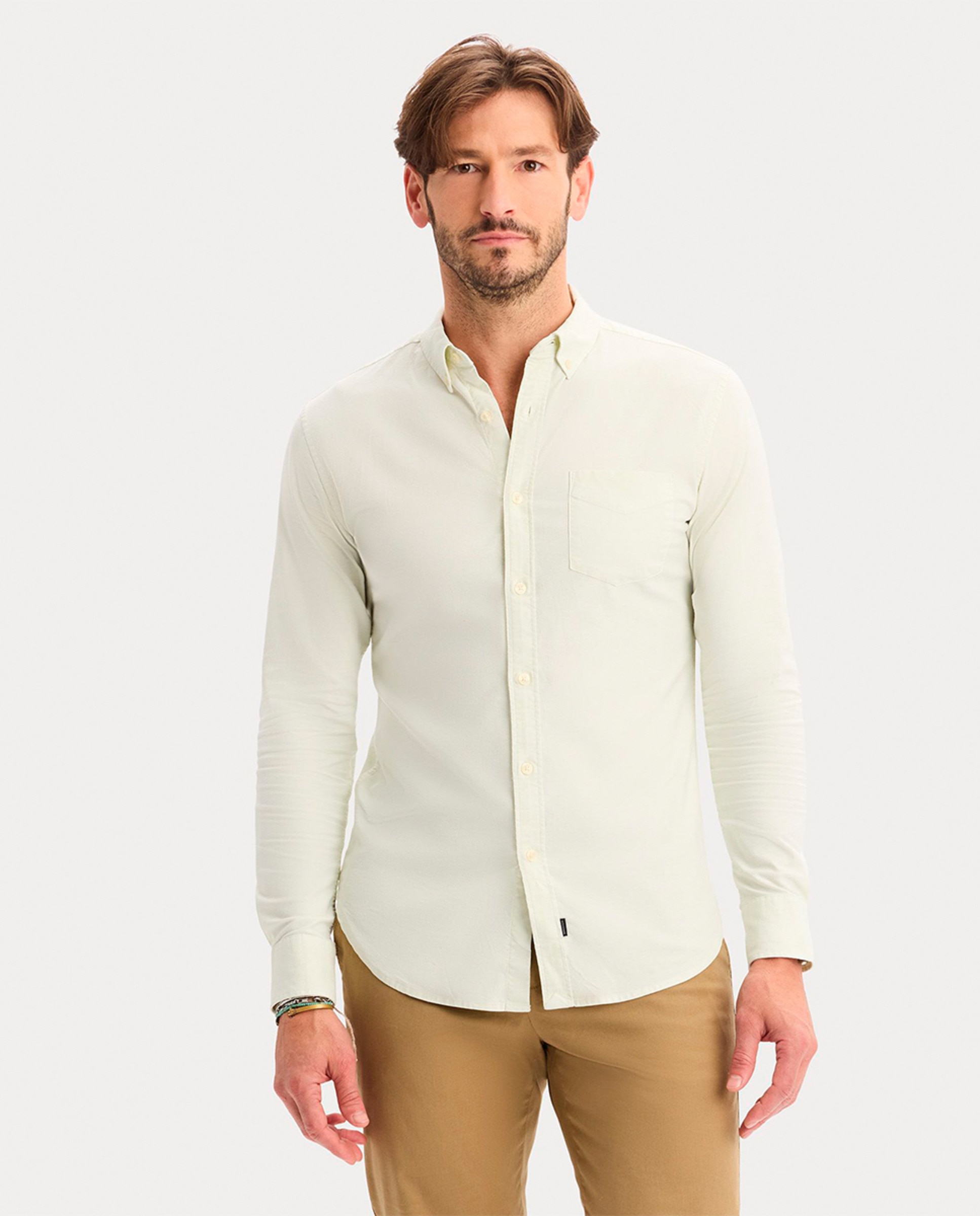 Imagem 0 de Camisa Oxford de Manga Comprida