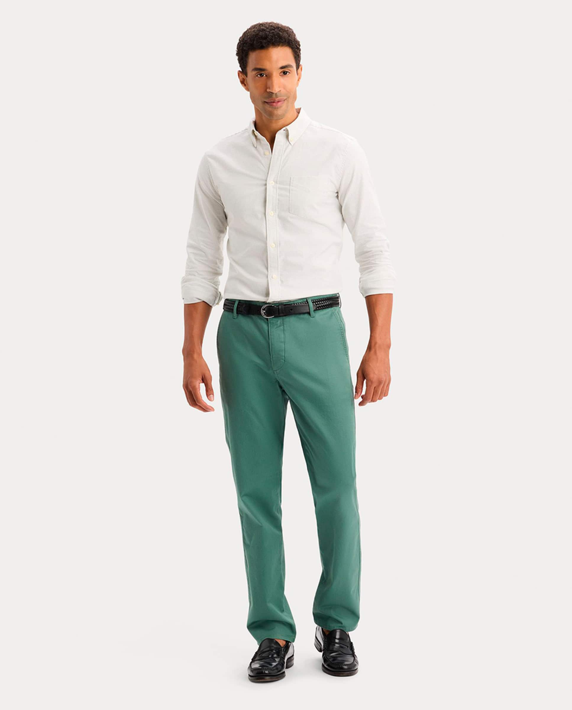 Camisa Oxford de Manga Comprida Multicolor-4