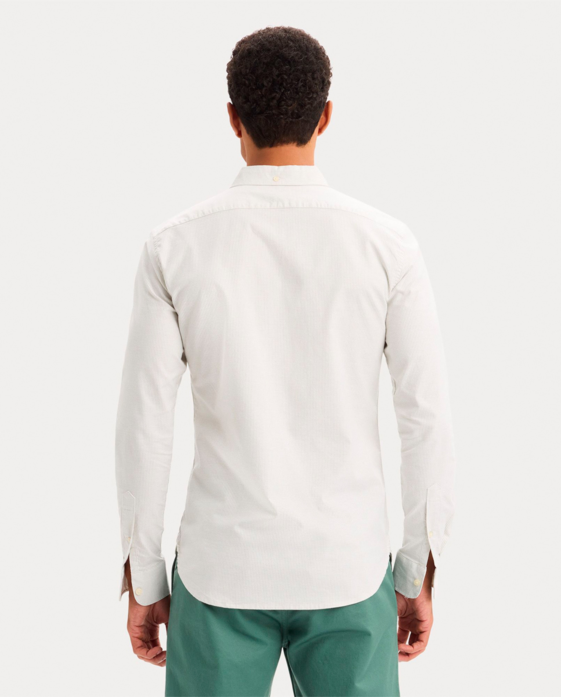 Camisa Oxford de Manga Comprida Multicolor-2