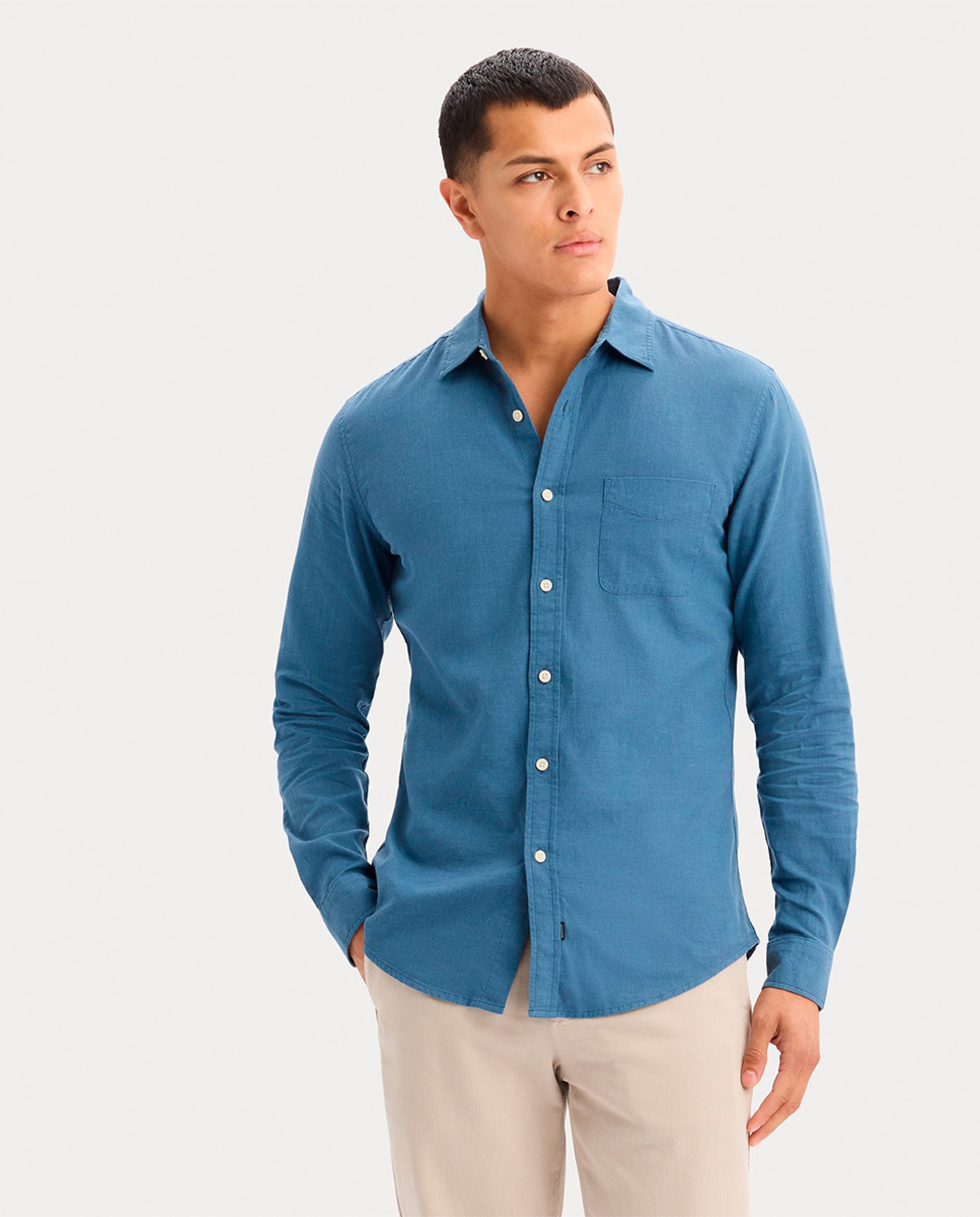 Imagem 0 de Camisa com Manga Comprida em Tecido Leve