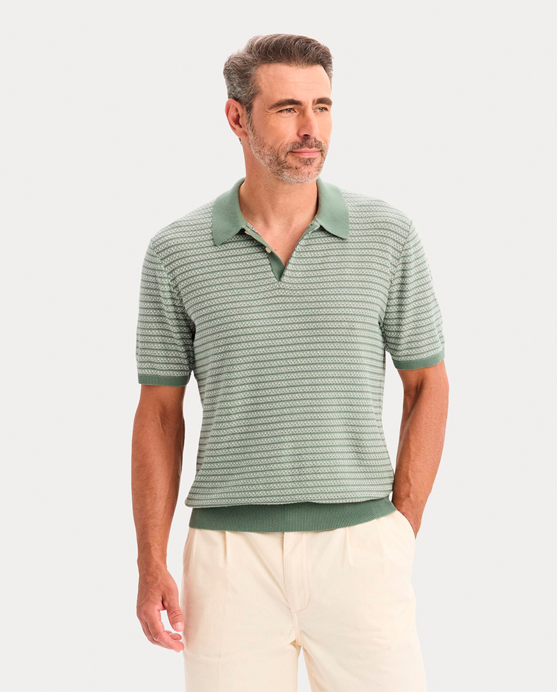 Imagem 0 de Polo de Manga Curta com Textura