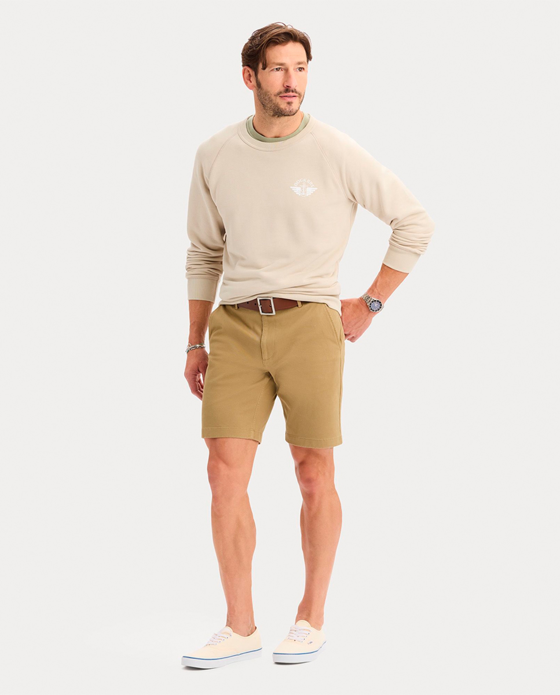 Sweatshirt de Manga Comprida e Decote Redondo com Logótipo Azul-marinho-4