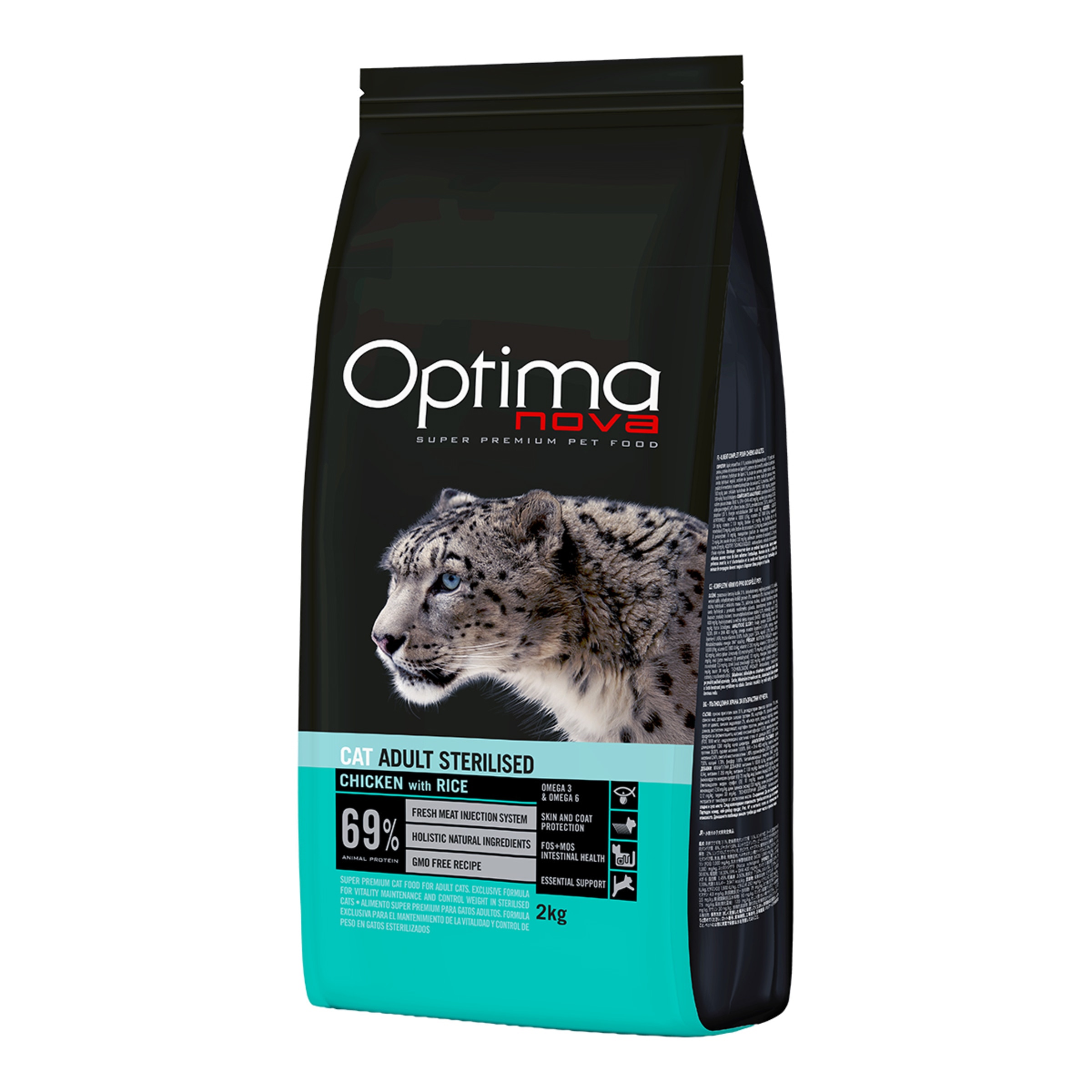 Imagen 0 de Pienso para gatos adultos esterilizados Optima Nova Sterilised pollo y arroz