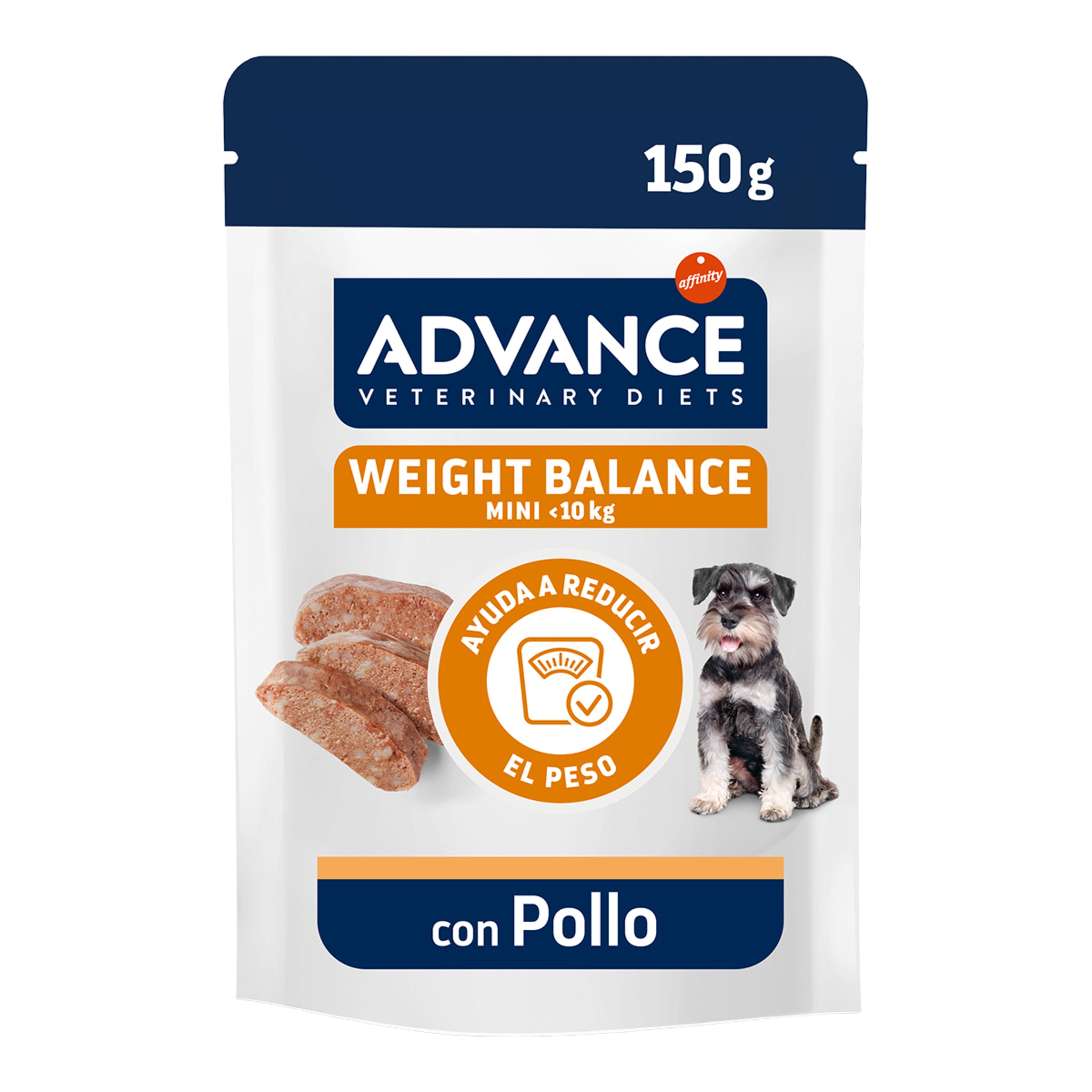 Imagen 0 de Comida húmeda para perros adultos Advance Weight Balance Dietas Veterinarias pollo 150 g
