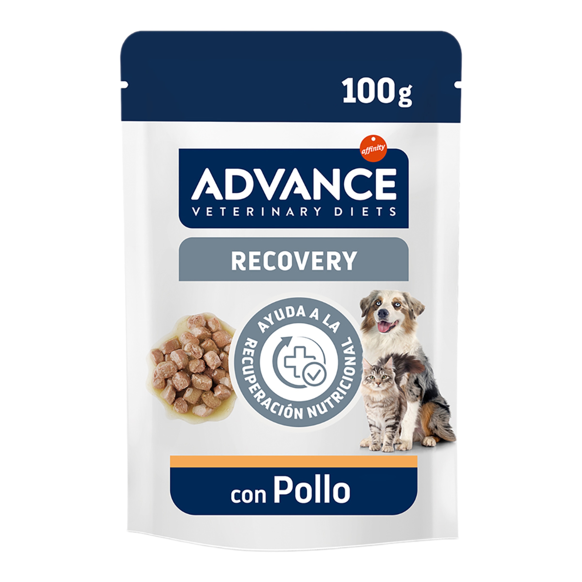 Comida húmeda para perros y gatos adultos Advance Recuperación Dietas Veterinarias pollo 100 g 1