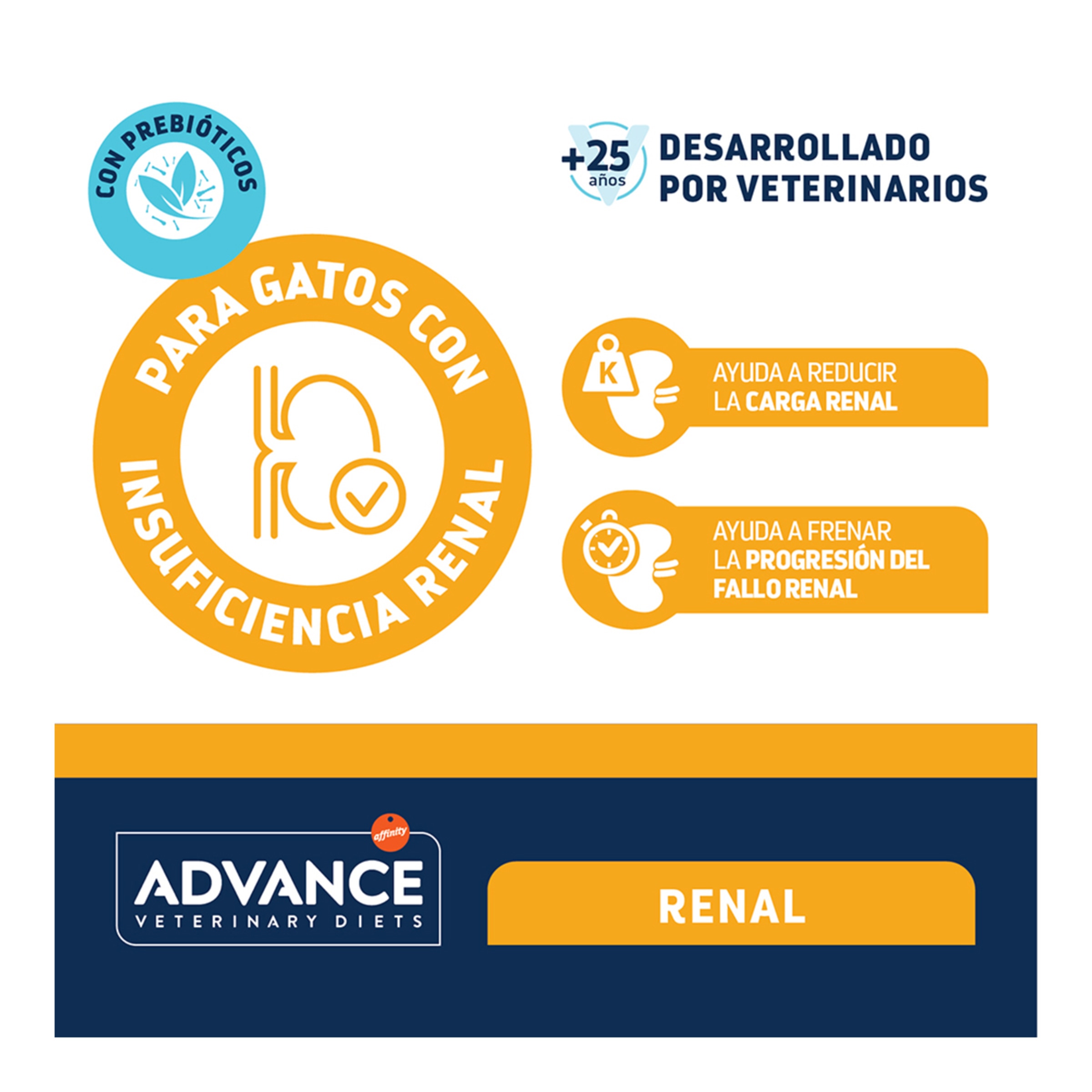 Comida húmeda para gatos adultos Advance Renal Dietas Veterinarias pollo y cerdo 85 g 3