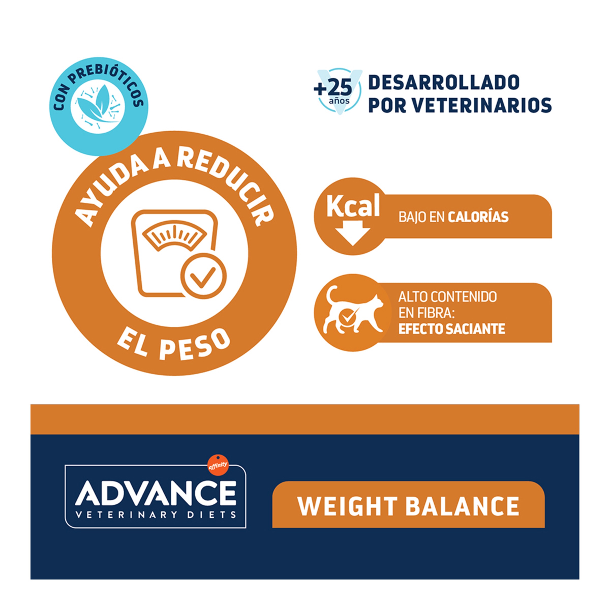 Comida húmeda para gatos adultos Advance Weight Balance Dietas Veterinarias cerdo y pollo 85 g 3