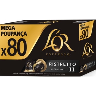 Cápsulas de Café Ristreto frasco 80 unidades - L'or