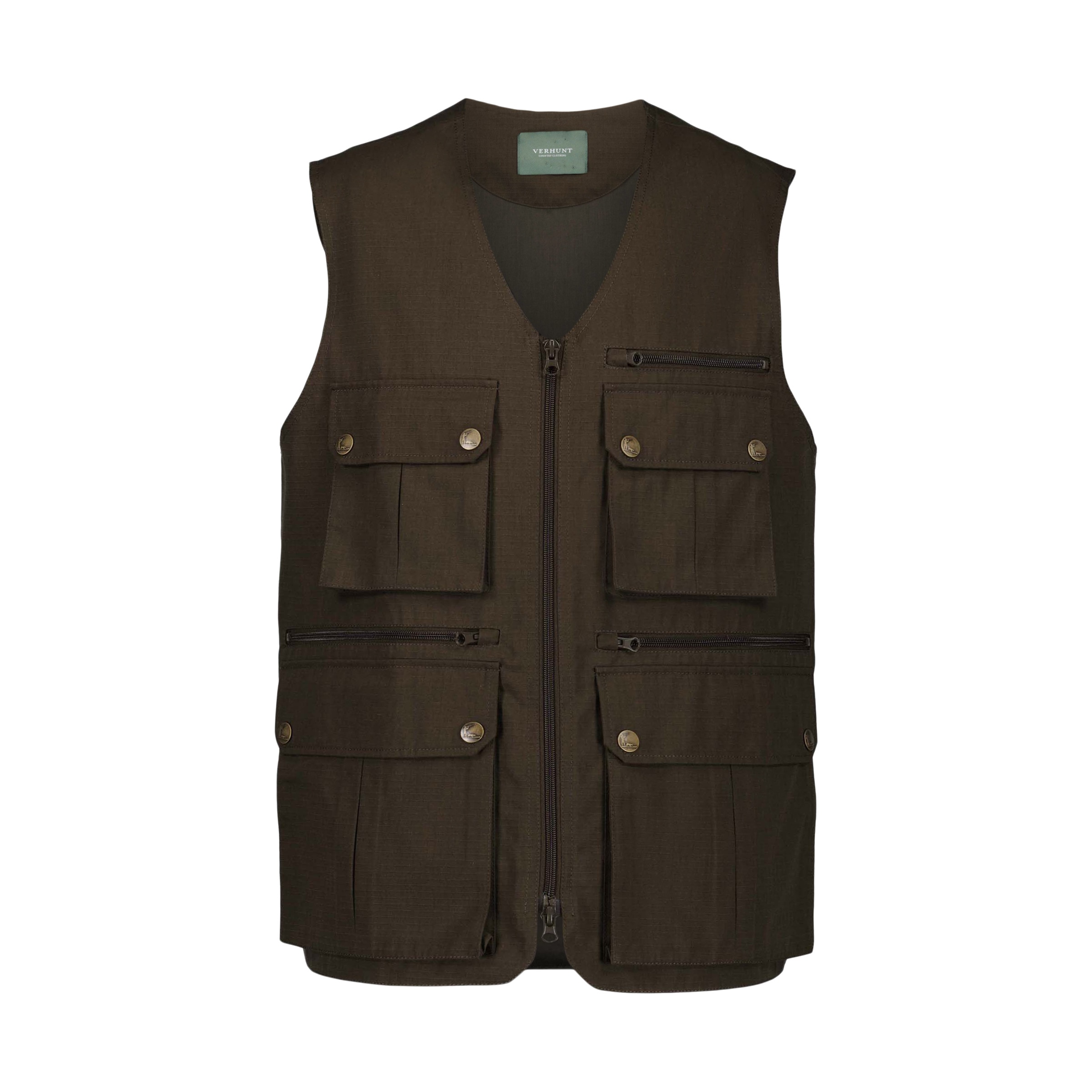 Colete de Caça Multibolsos Verde-6