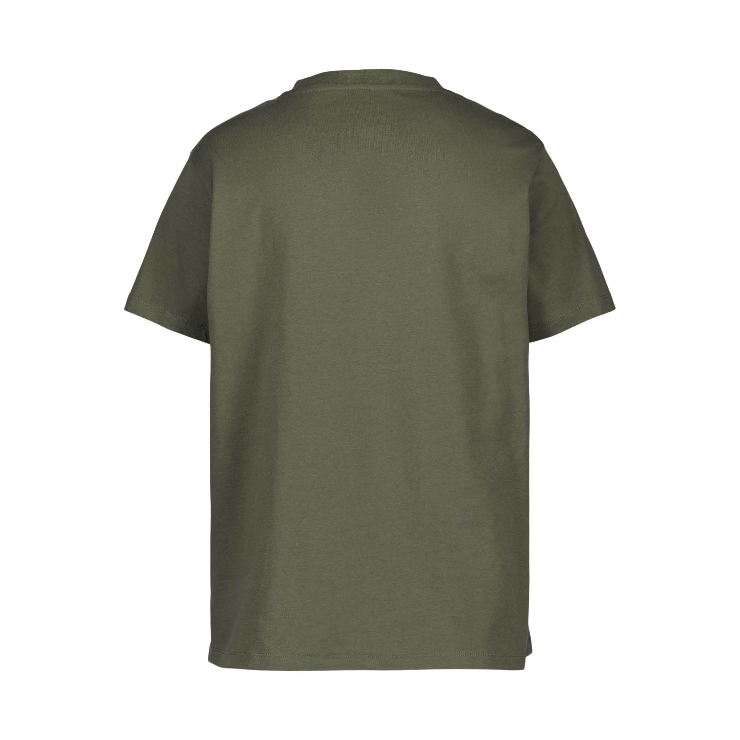 T-shirt de Algodão Estampada de Homem Caqui-6