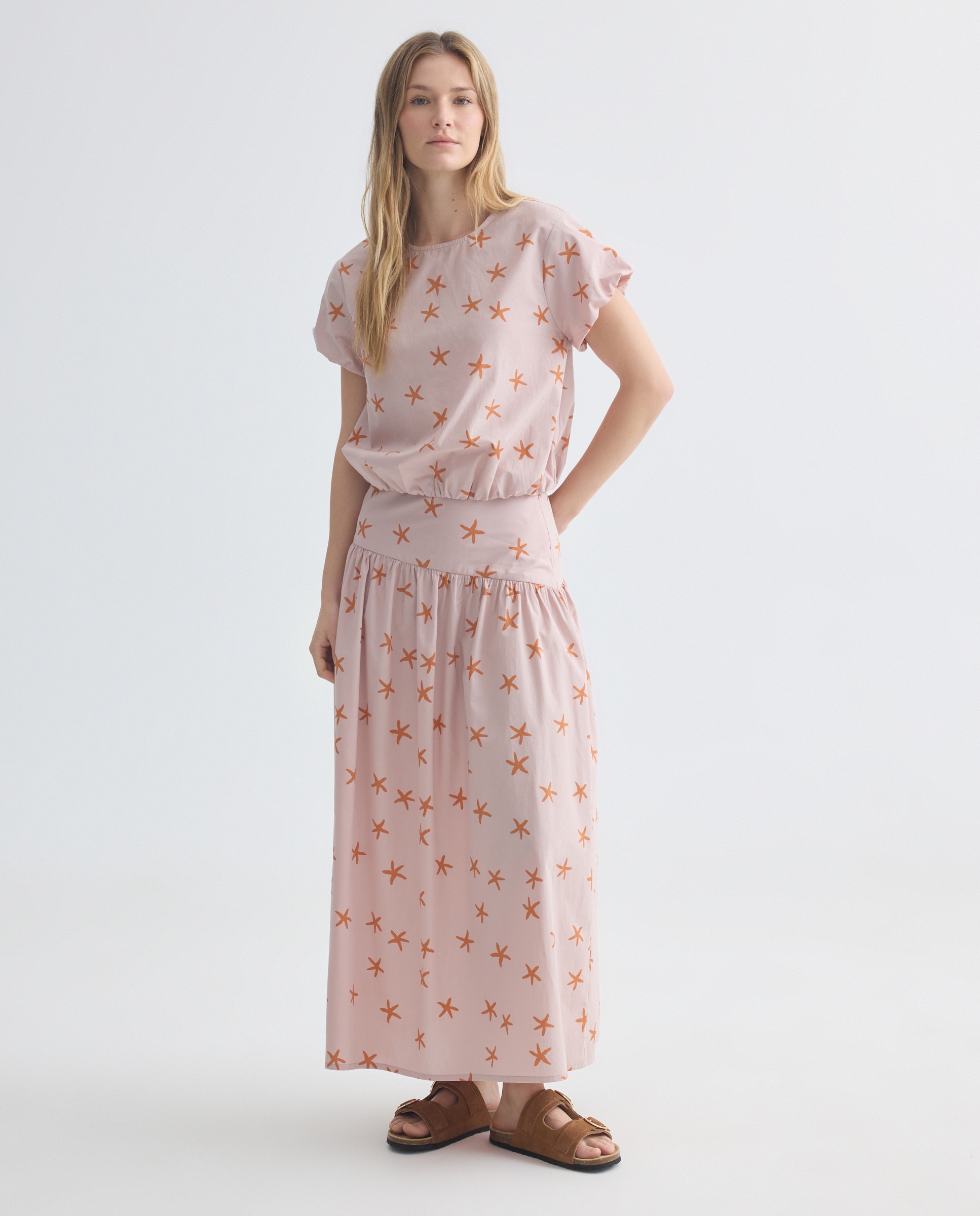 Blusa de mujer estampada total look Rosa-2