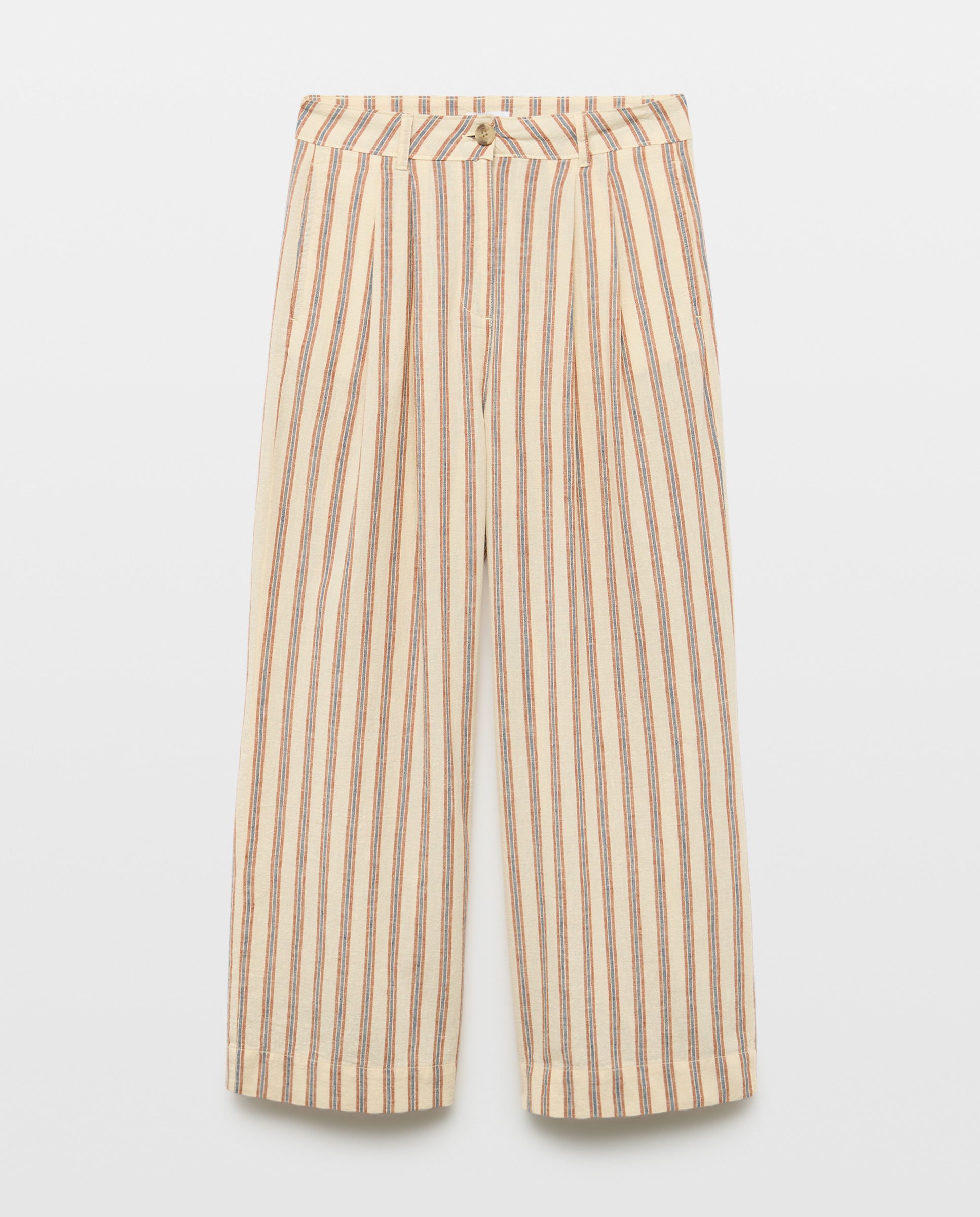 Pantalón de mujer de rayas total look Azul marino-4
