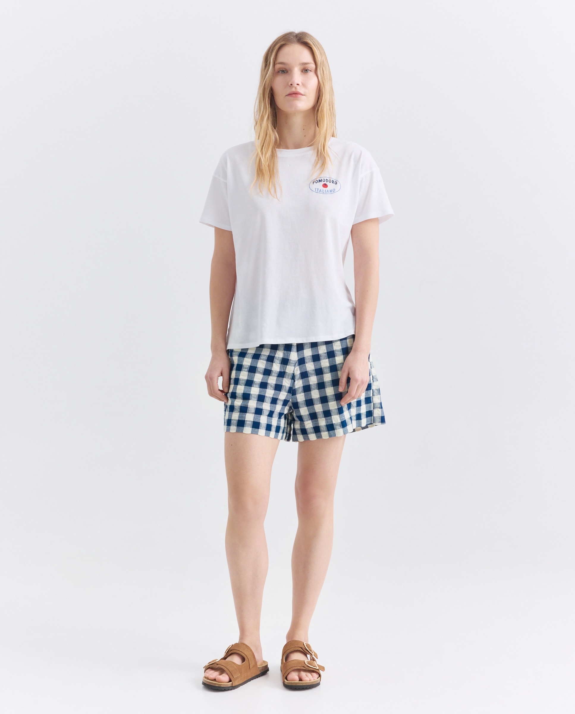 Imagen 0 de Bermuda de mujer de cuadros