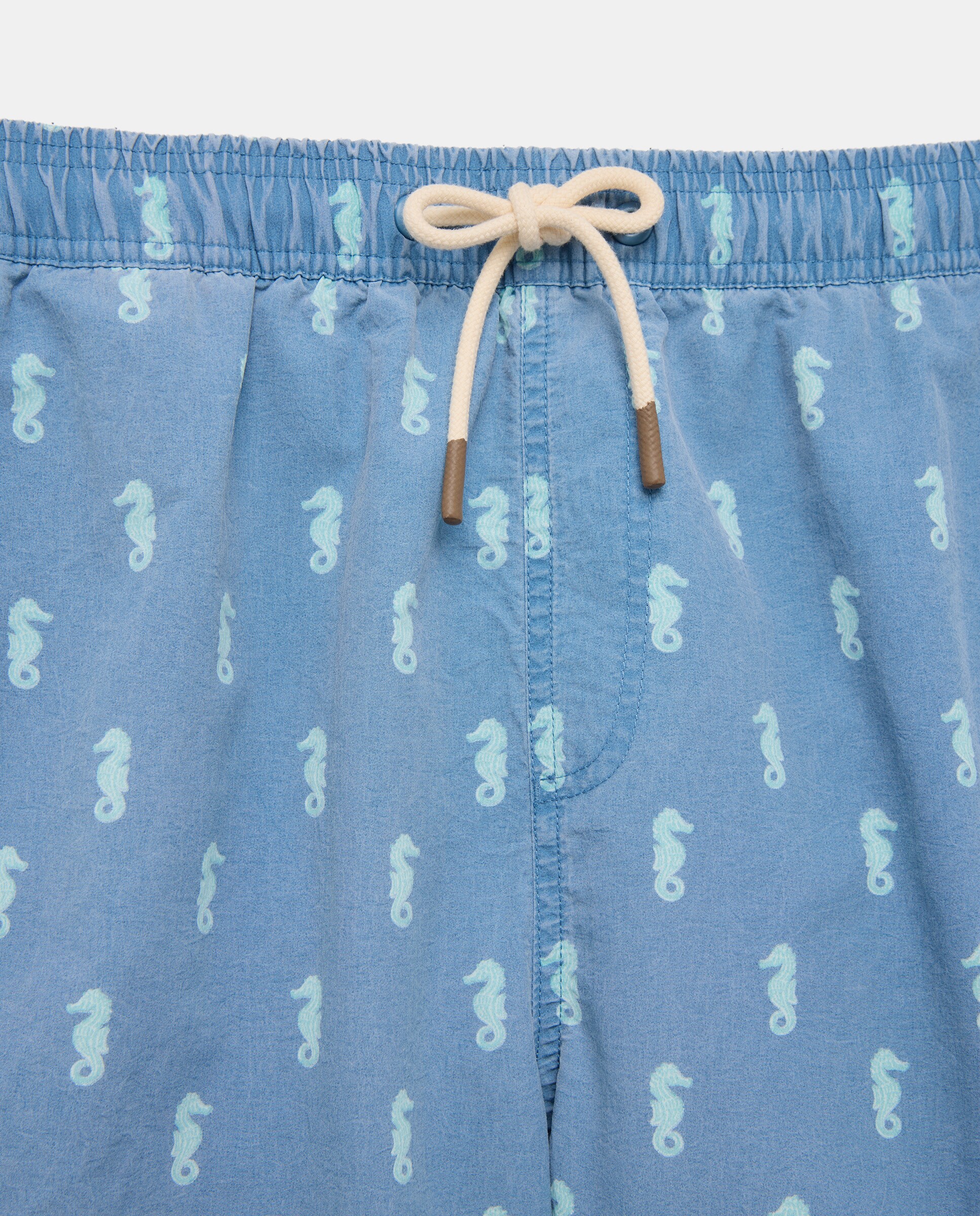 Calções de Banho com Estampado 410 Azul Claro-5