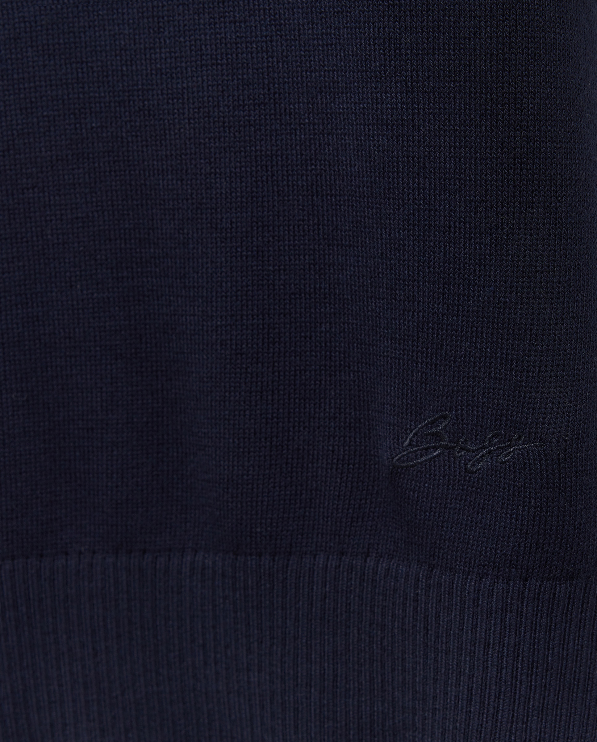 Camisola de Malha com Manga Curta e Decote Redondo Azul-5